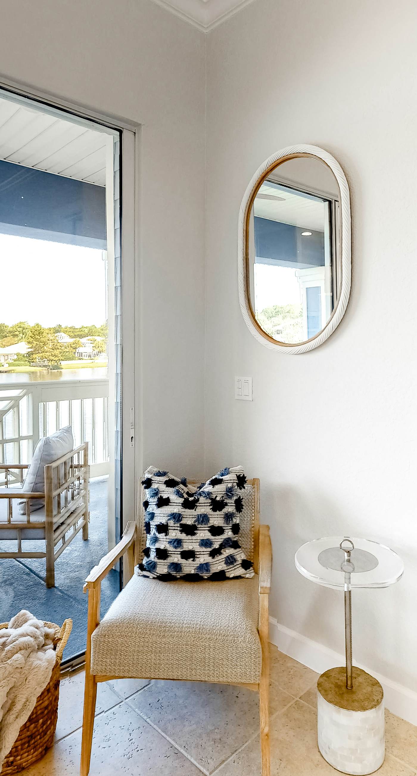 Lakefront condo with water-view balcony, private golf cart, resort pool & amenities