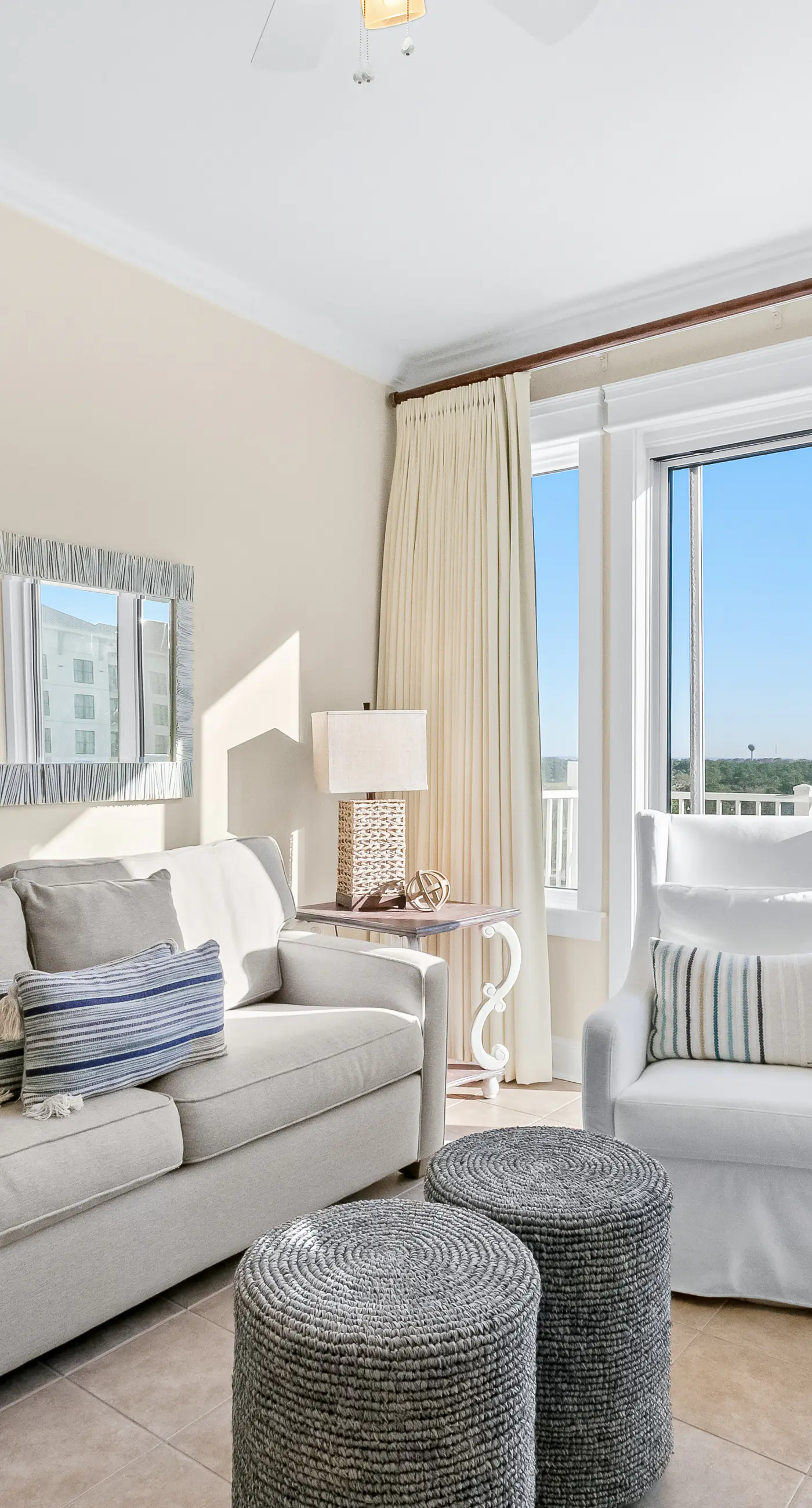 Chic eighth-floor condo with pool, hot tub, sauna & private W/D