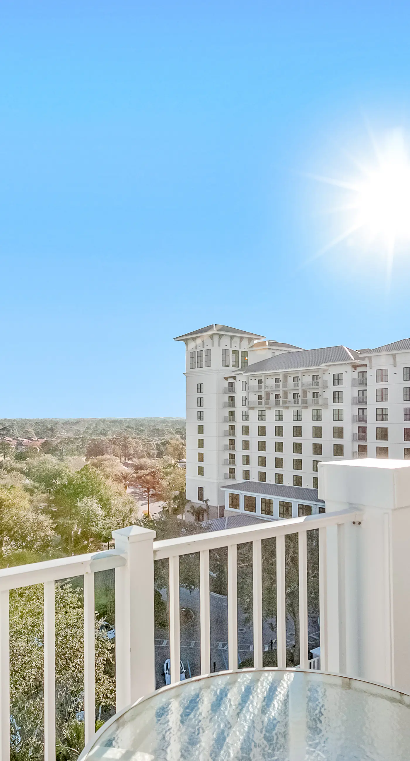 Chic eighth-floor condo with pool, hot tub, sauna & private W/D