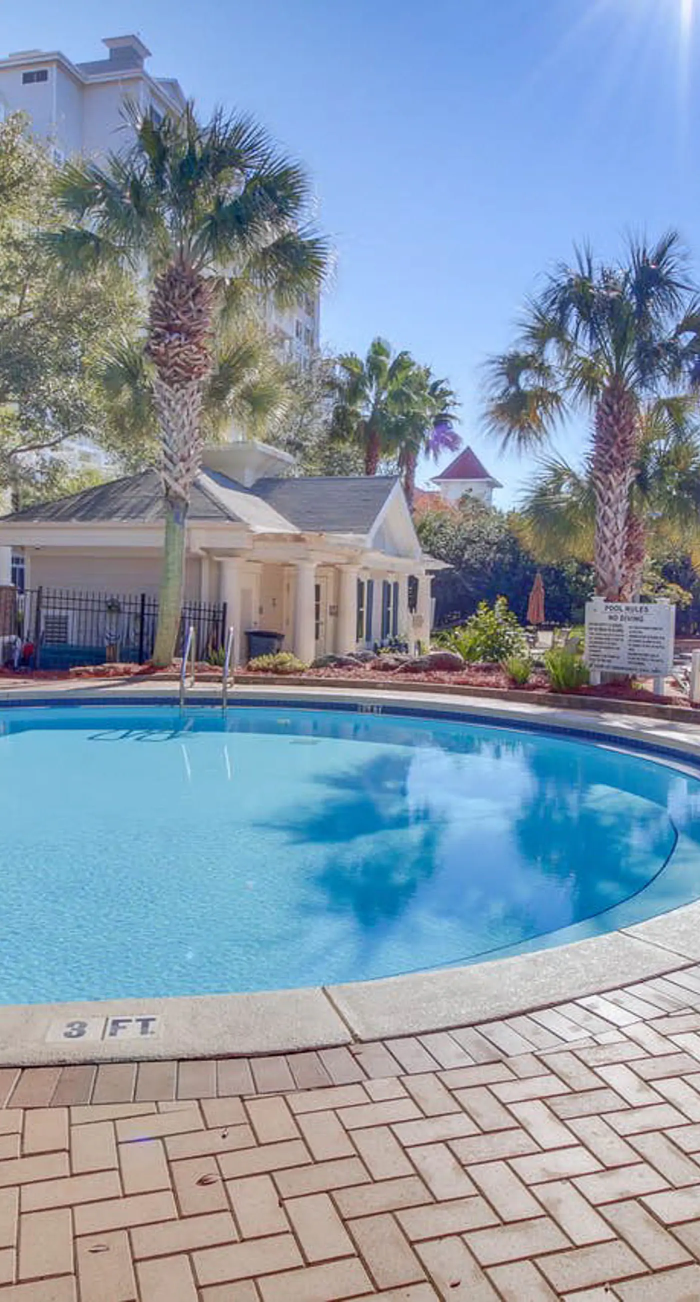 Chic eighth-floor condo with pool, hot tub, sauna & private W/D