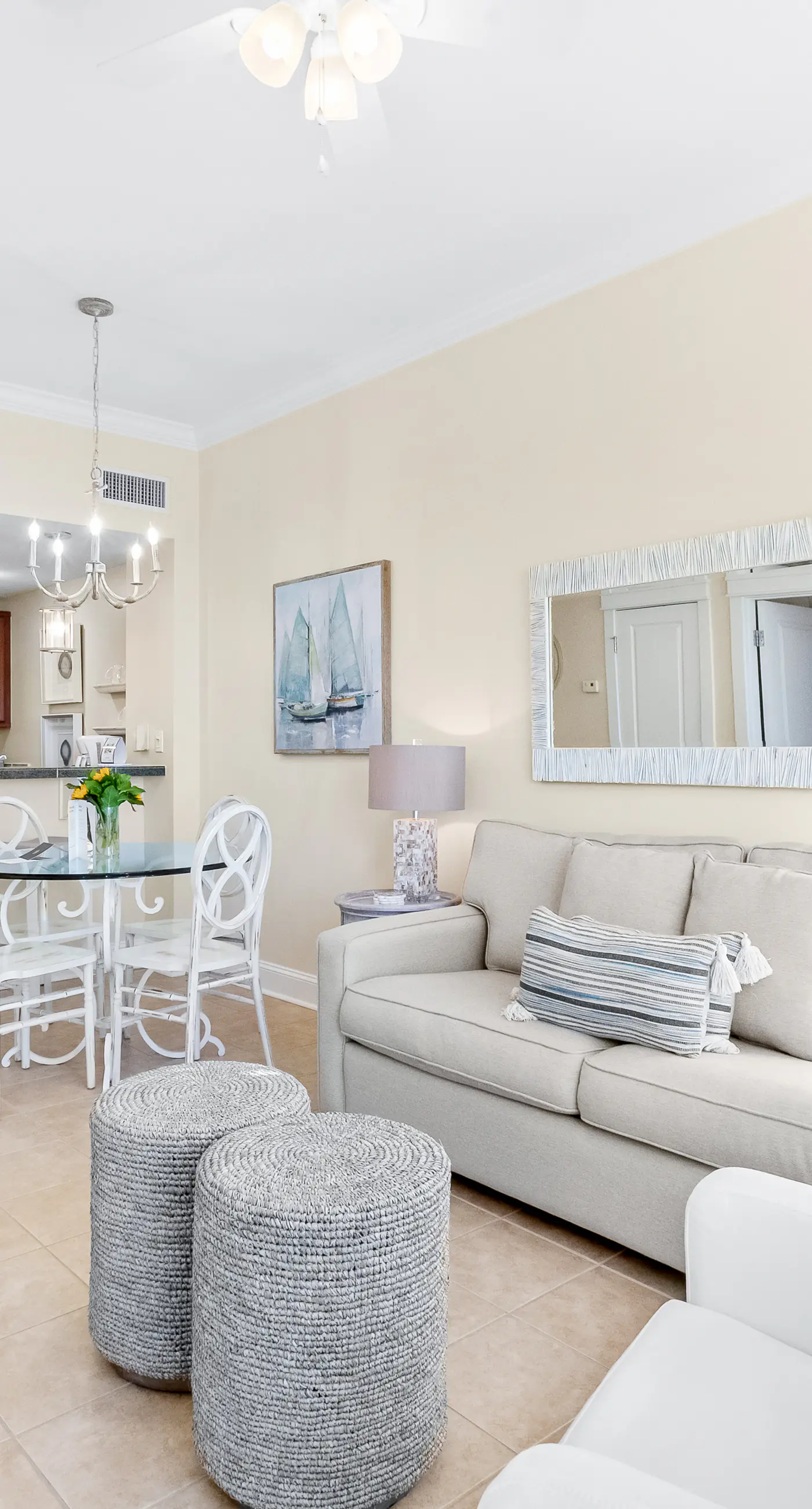 Chic eighth-floor condo with pool, hot tub, sauna & private W/D