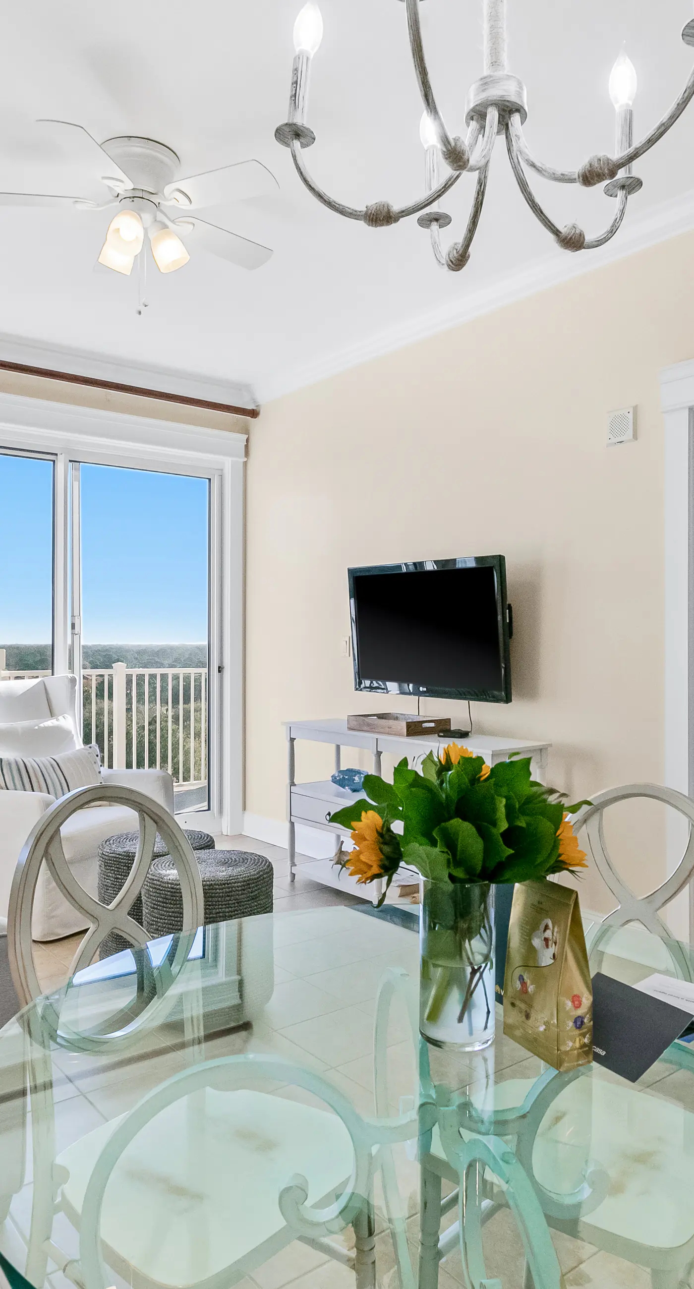 Chic eighth-floor condo with pool, hot tub, sauna & private W/D