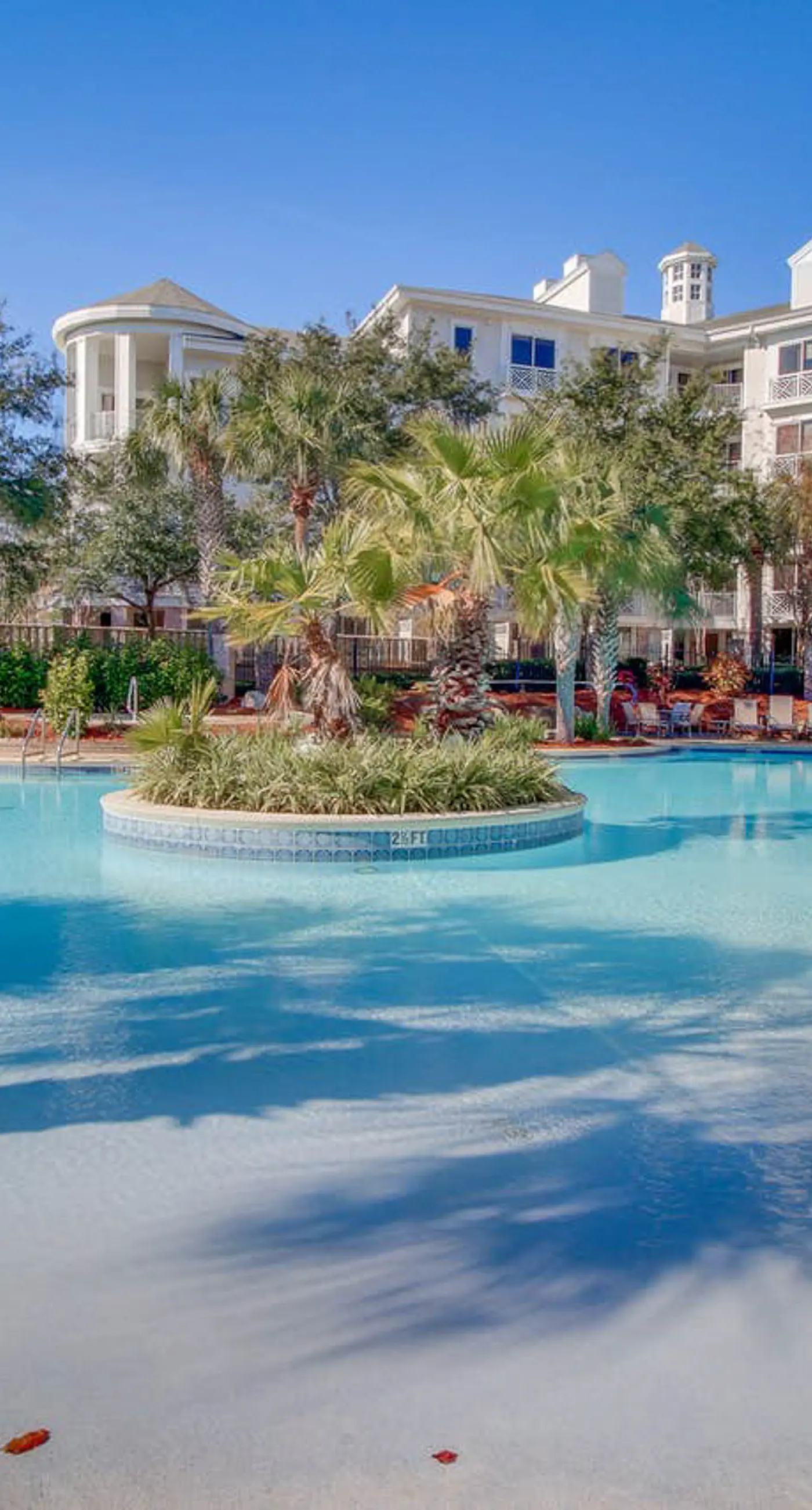 Chic eighth-floor condo with pool, hot tub, sauna & private W/D