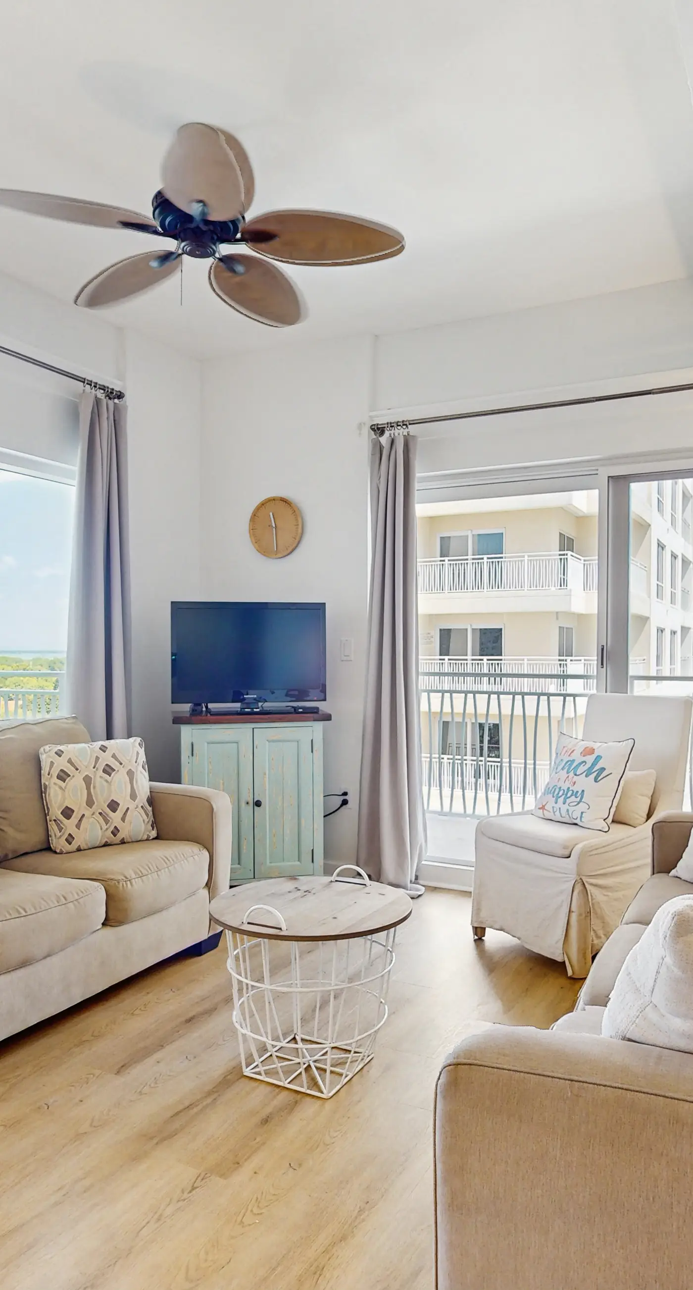 Gorgeous coastal condo with shared pool and private balcony
