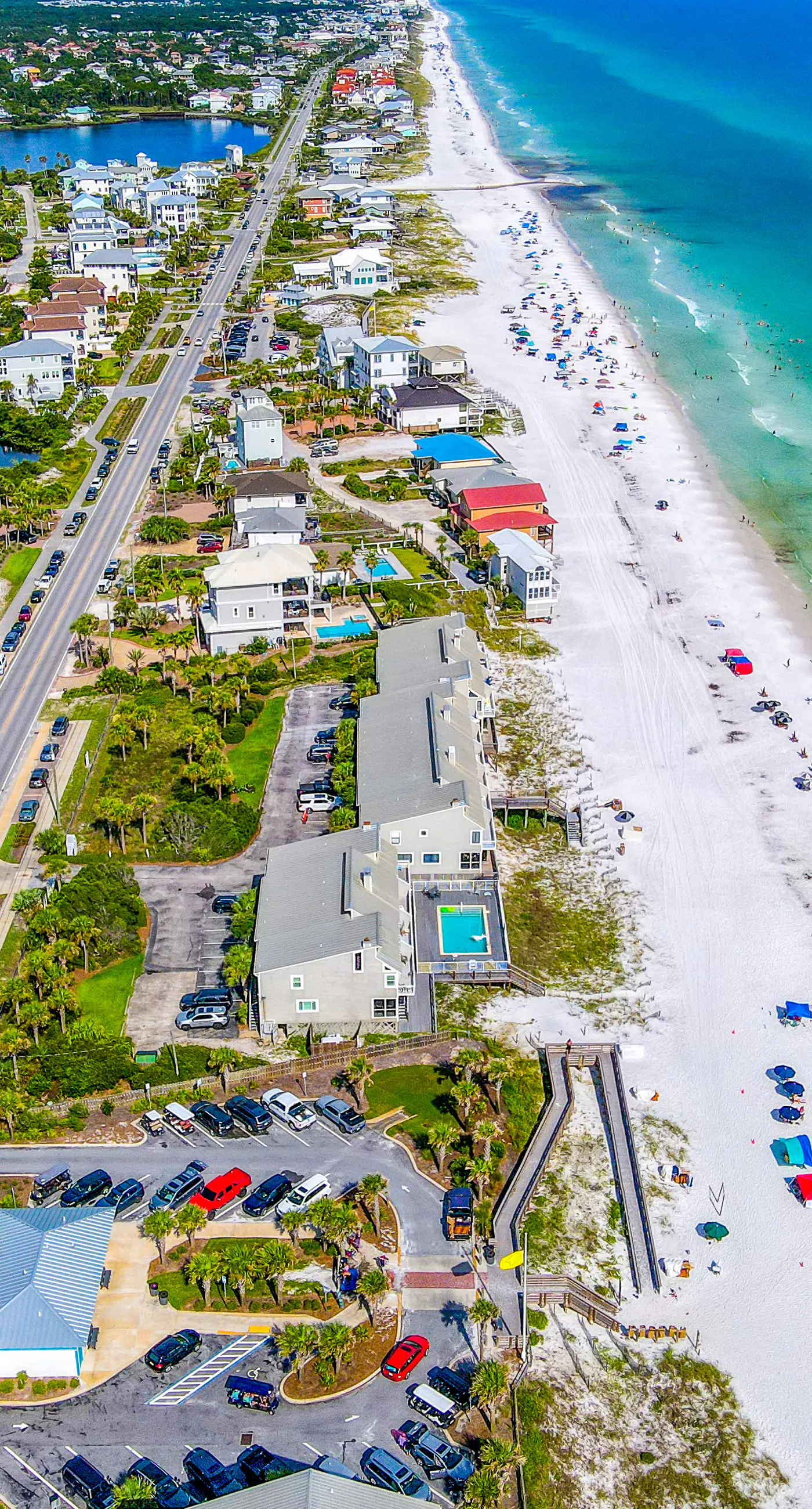 Dog-friendly, Gulf-view home with pool, decks, WiFi, & WD - walk to beach