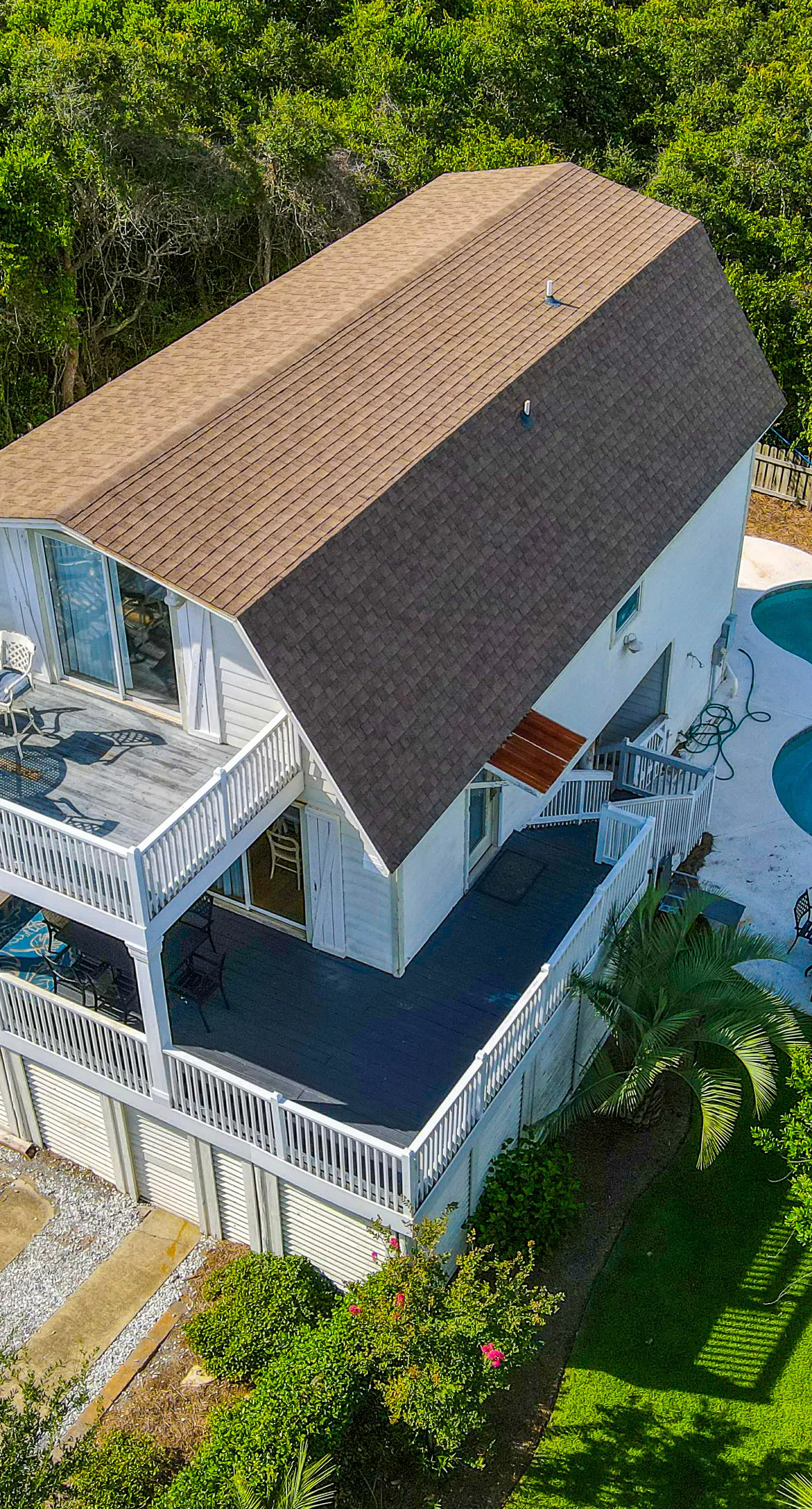 Dog-friendly, Gulf-view home with pool, decks, WiFi, & WD - walk to beach