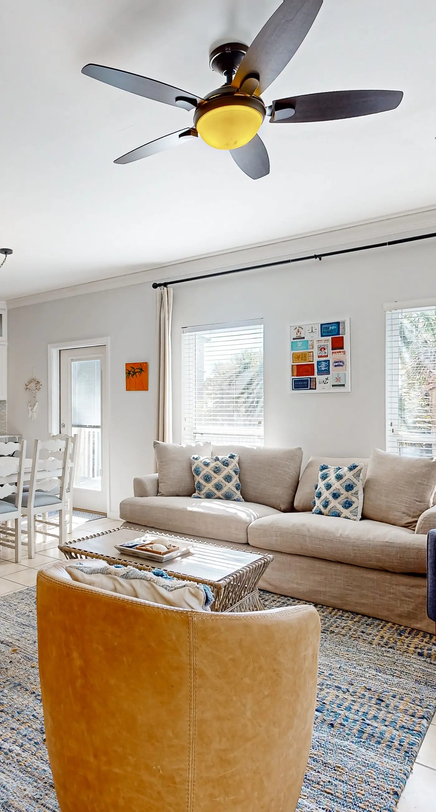 Spacious & sun-filled  retreat with pool, patio, & W/D - short walk to the beach