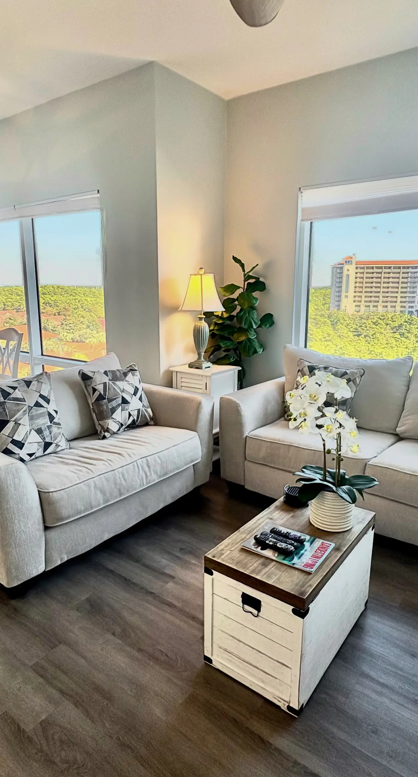 Gorgeous coastal condo with shared pool and private balcony