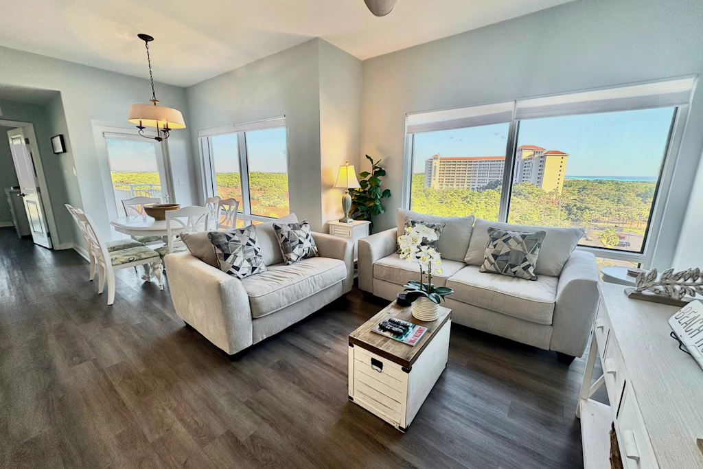 Gorgeous coastal condo with shared pool and private balcony