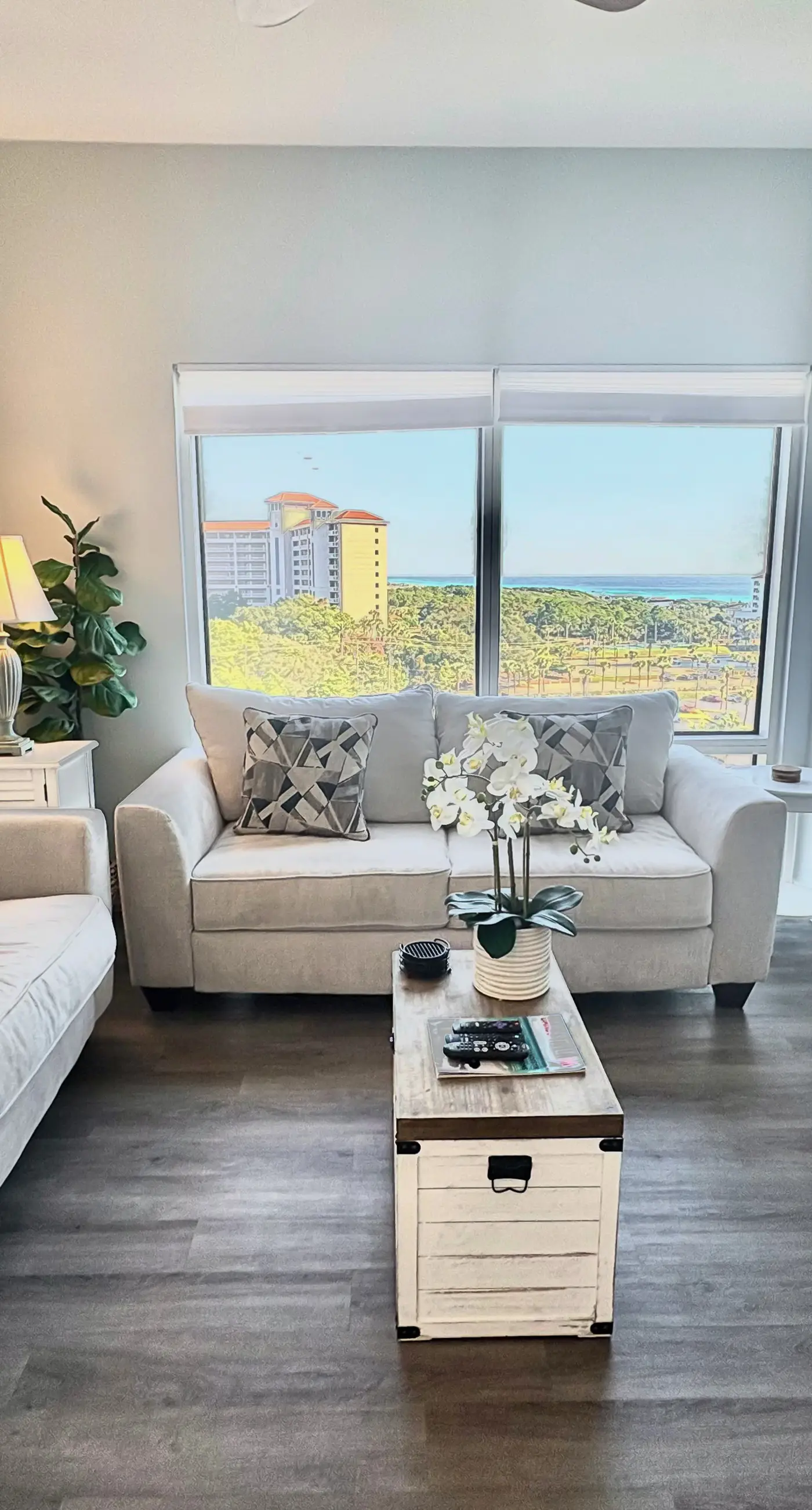 Gorgeous coastal condo with shared pool and private balcony