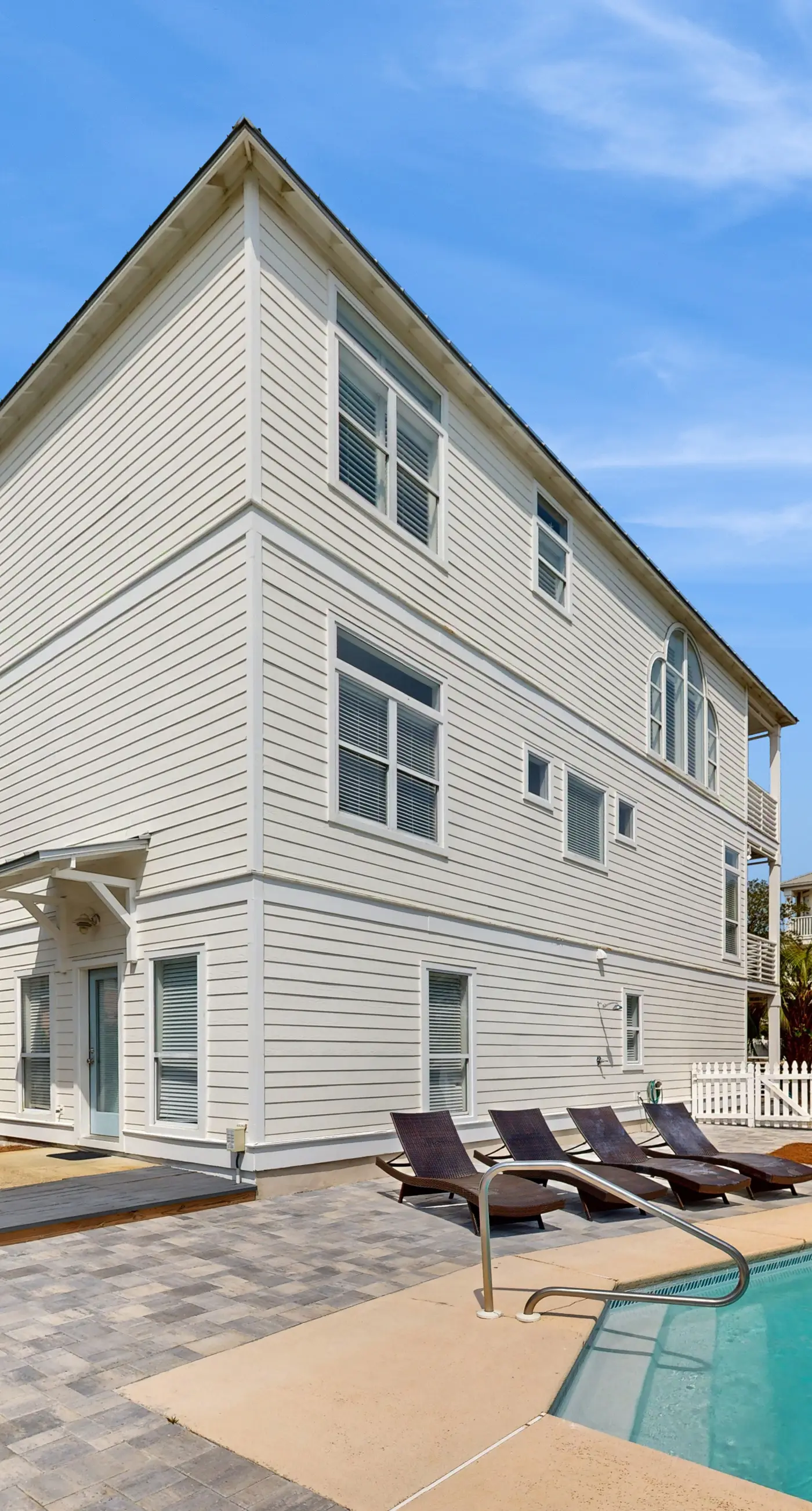 Three-story beach home with private pool, beach access, & bikes - golf nearby