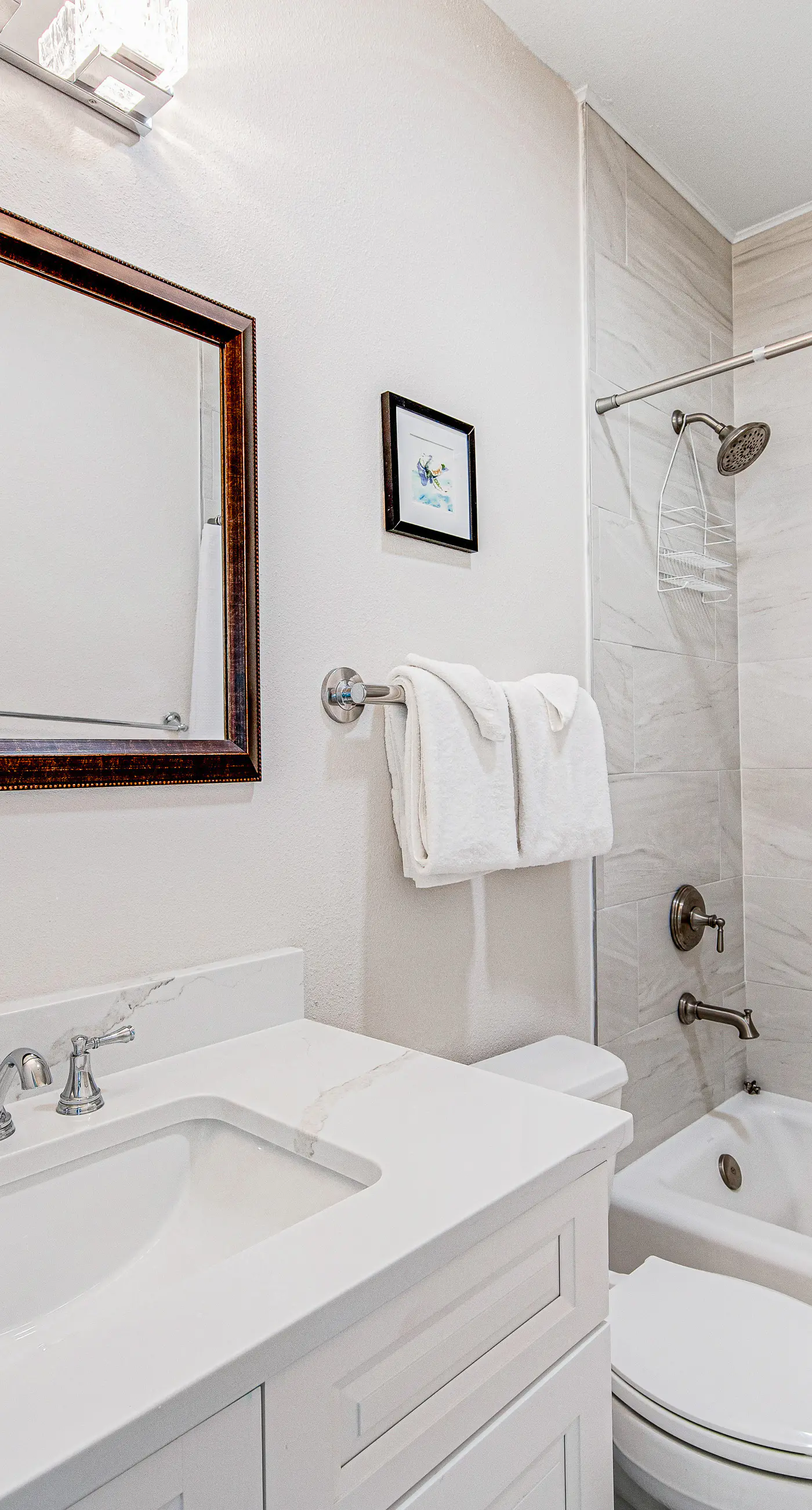 Charming getaway with lovely porches & shared pool - walk to the beach