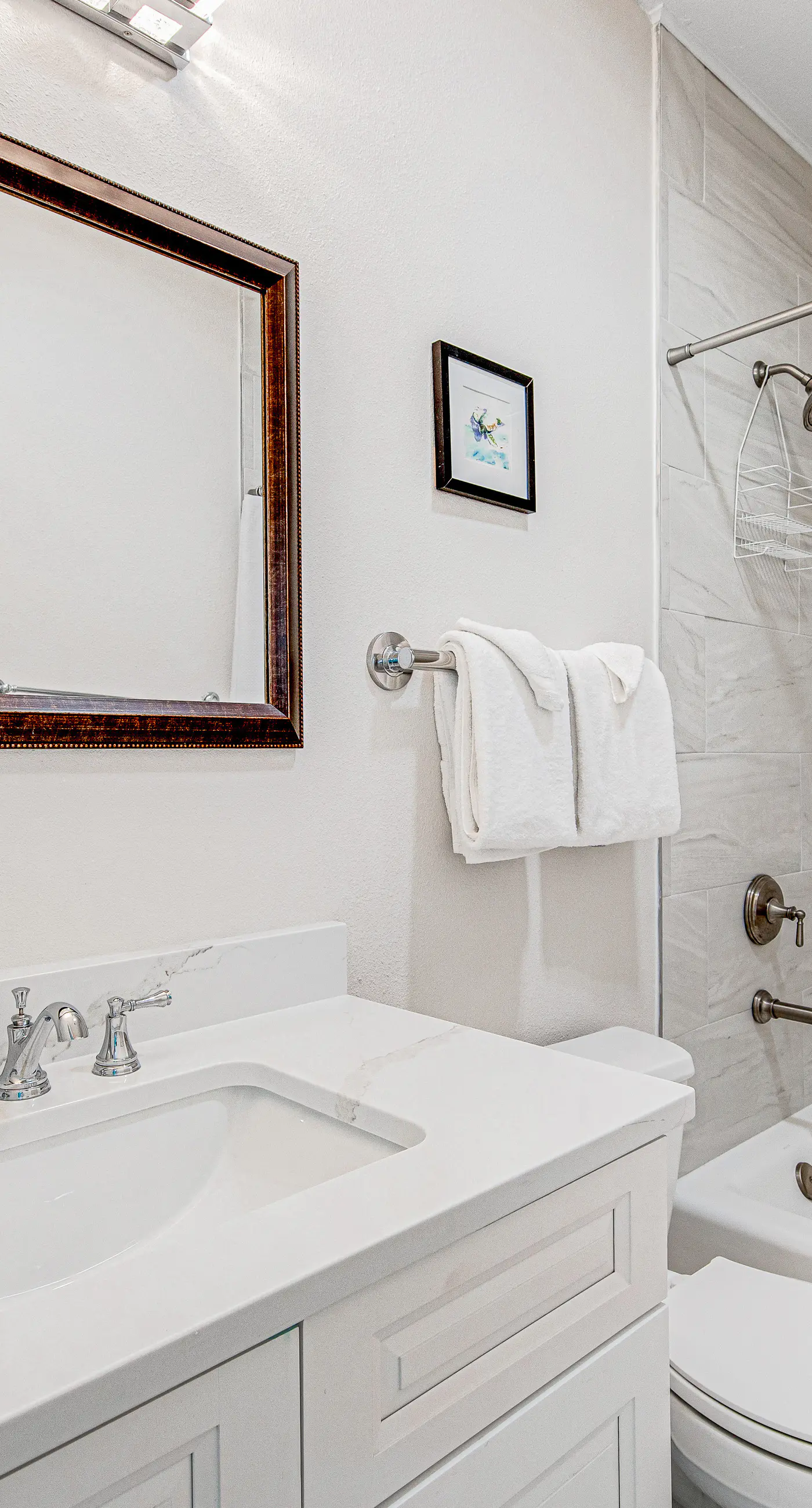 Charming getaway with lovely porches & shared pool - walk to the beach