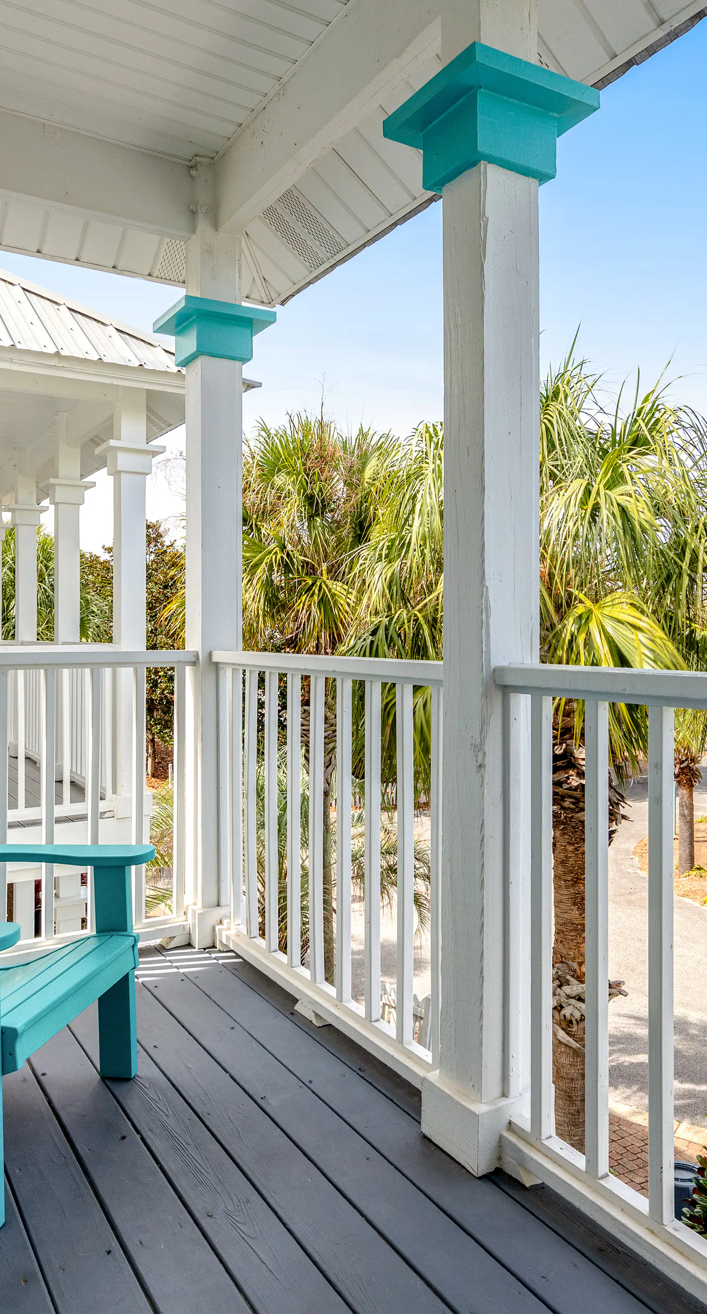 Charming getaway with lovely porches & shared pool - walk to the beach