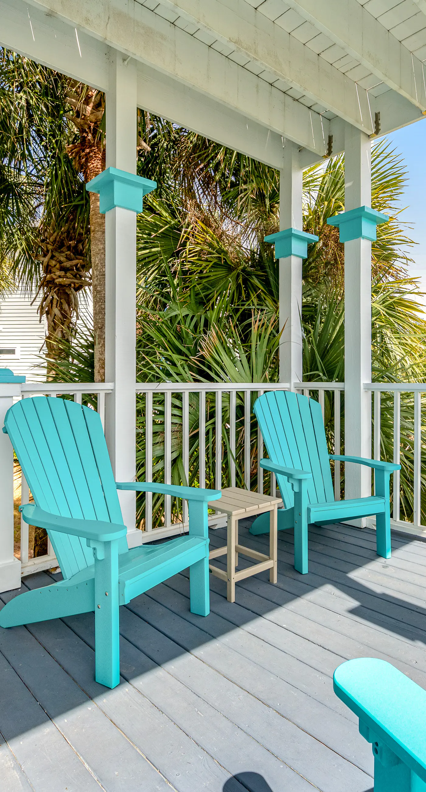 Charming getaway with lovely porches & shared pool - walk to the beach