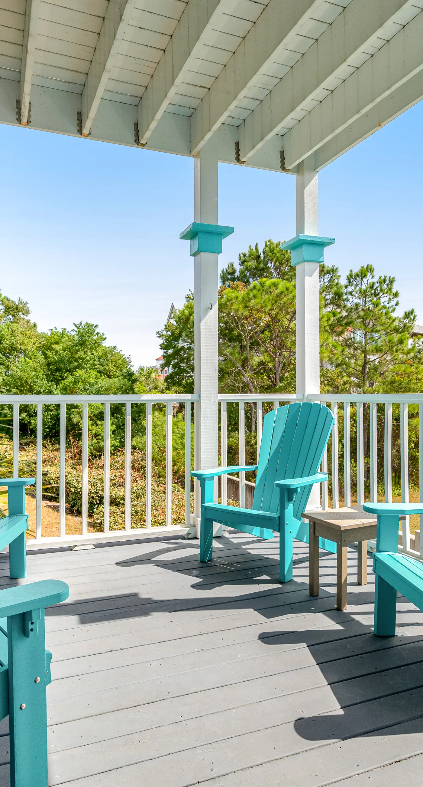 Charming getaway with lovely porches & shared pool - walk to the beach