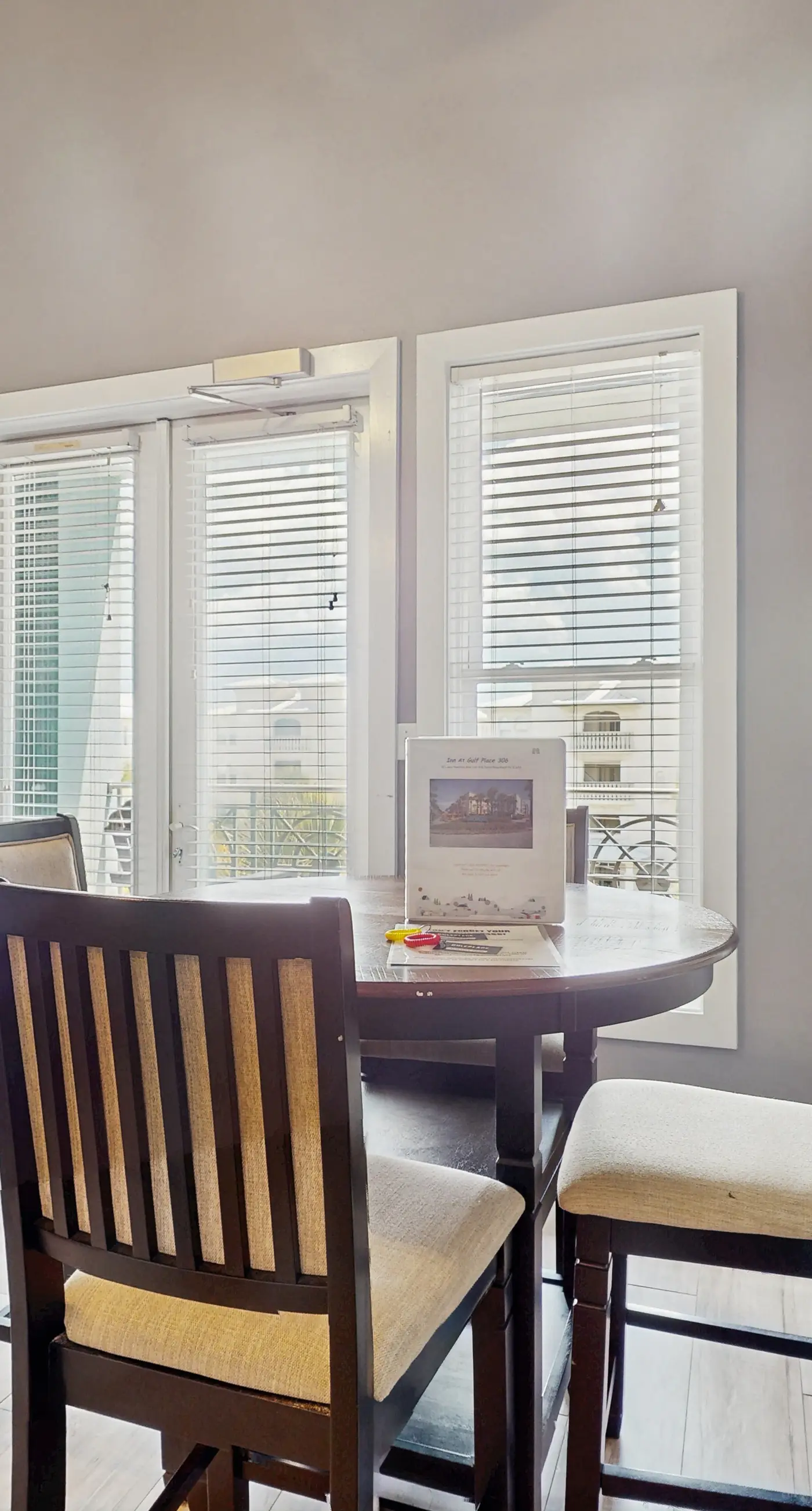 Spacious condo with large living area, private balcony & shared pool