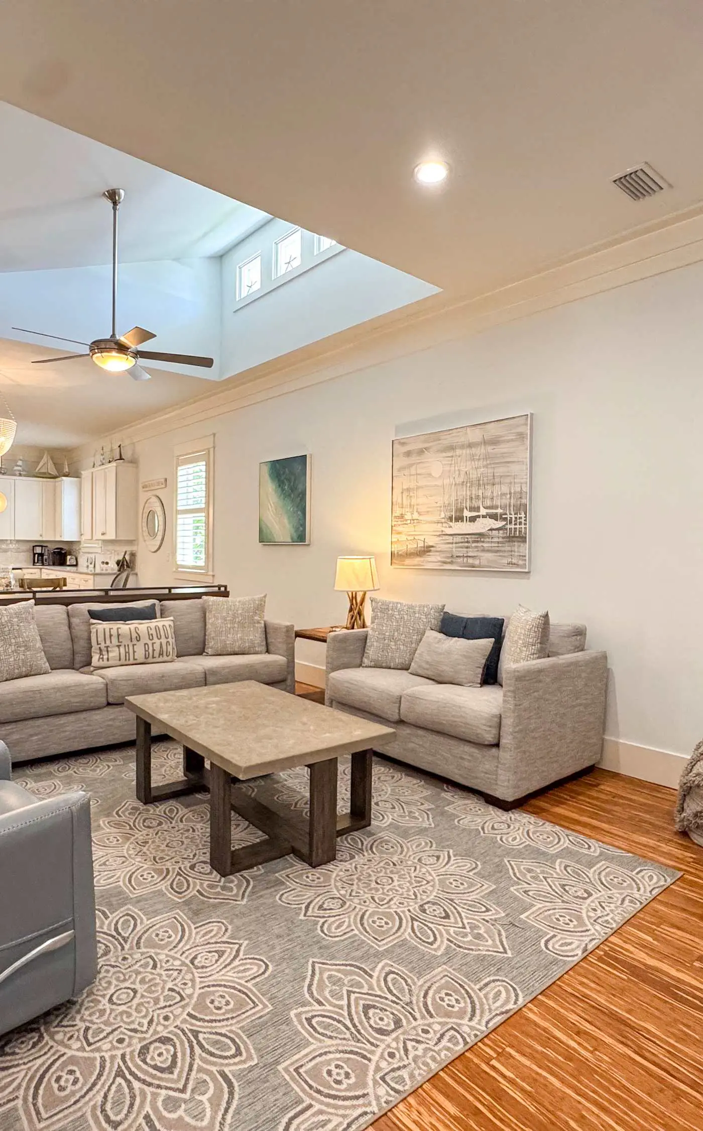 Nautical home in coastal community close to beaches and shopping