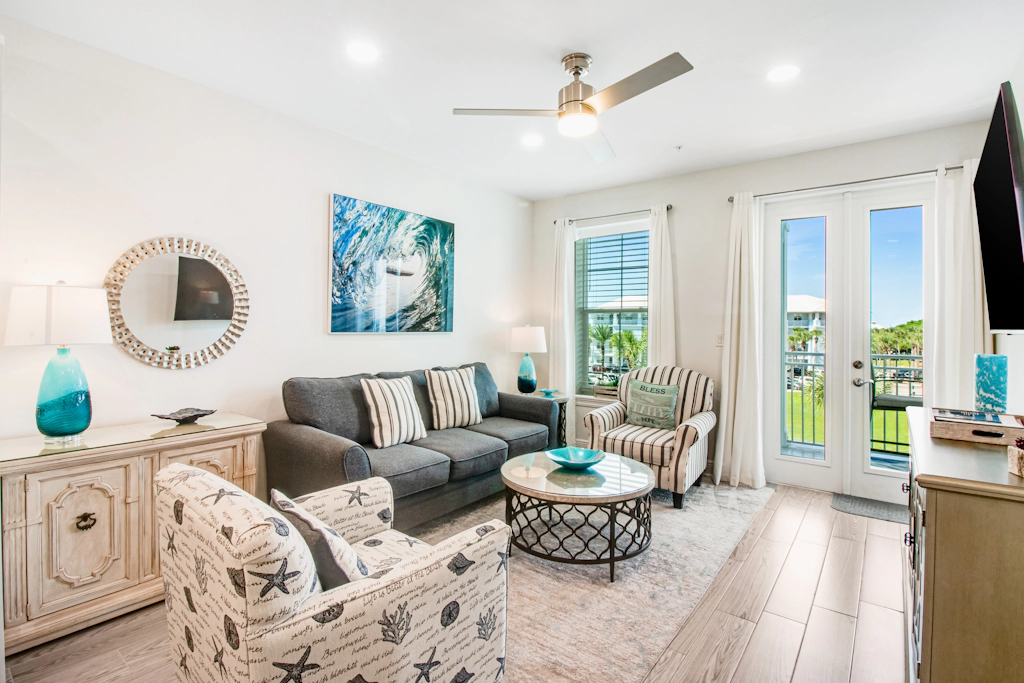 Newly built condo with WiFi, shared pools, hot tub, & private beach access