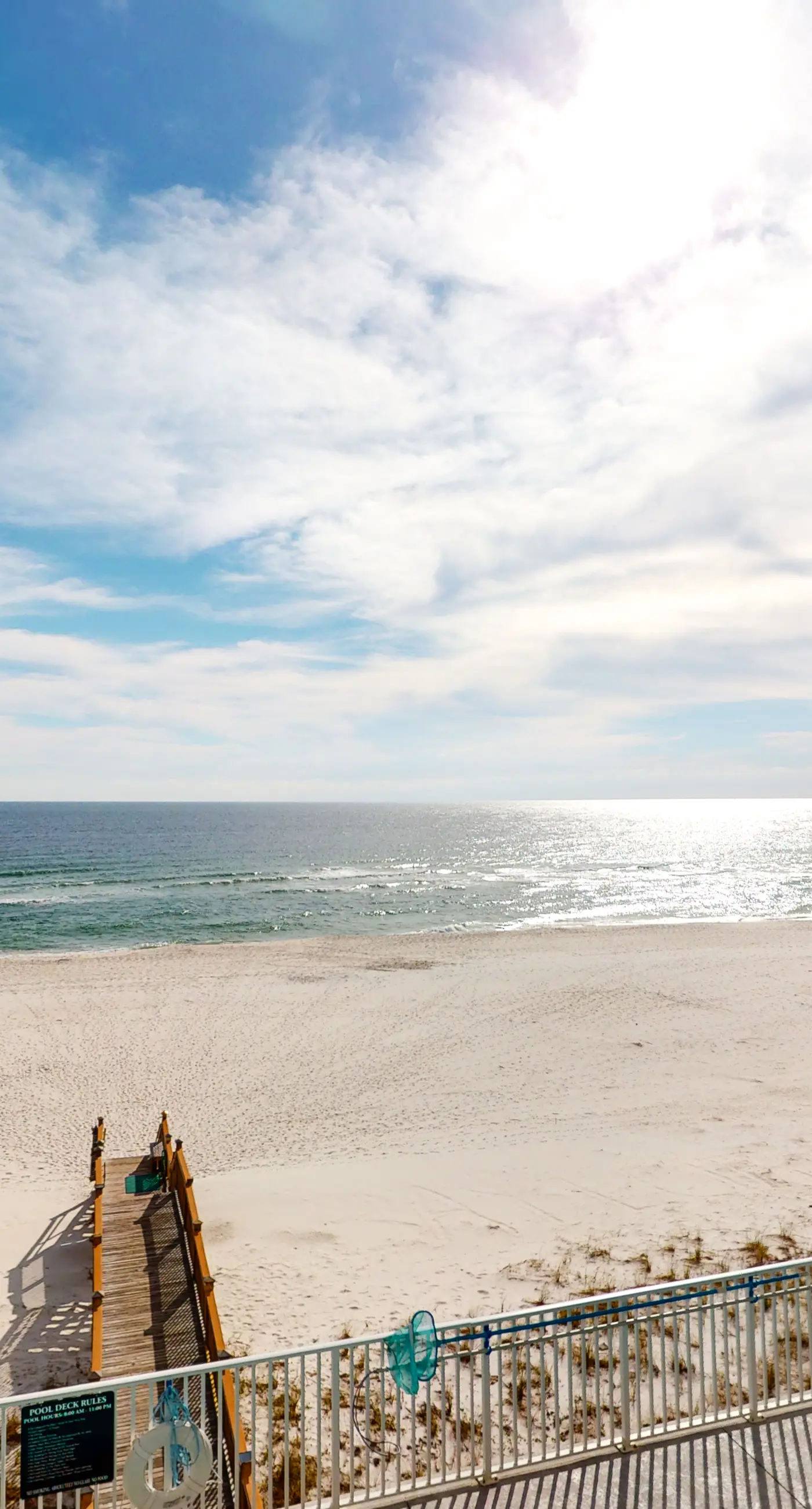 Inviting Gulf-front condo In Perdido Key with waterfront pool/hot tub and oceanfront balcony