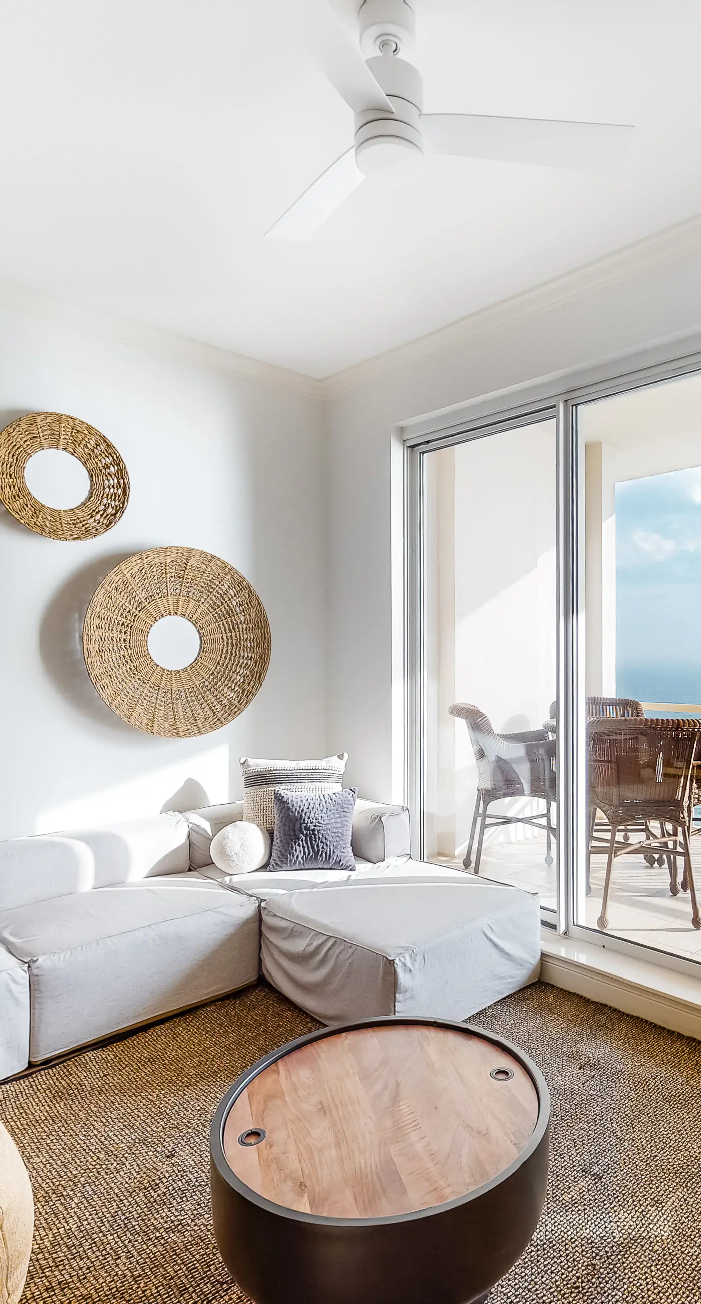 Updated oceanfront penthouse with sunset balcony views, pool, hot tub & gym