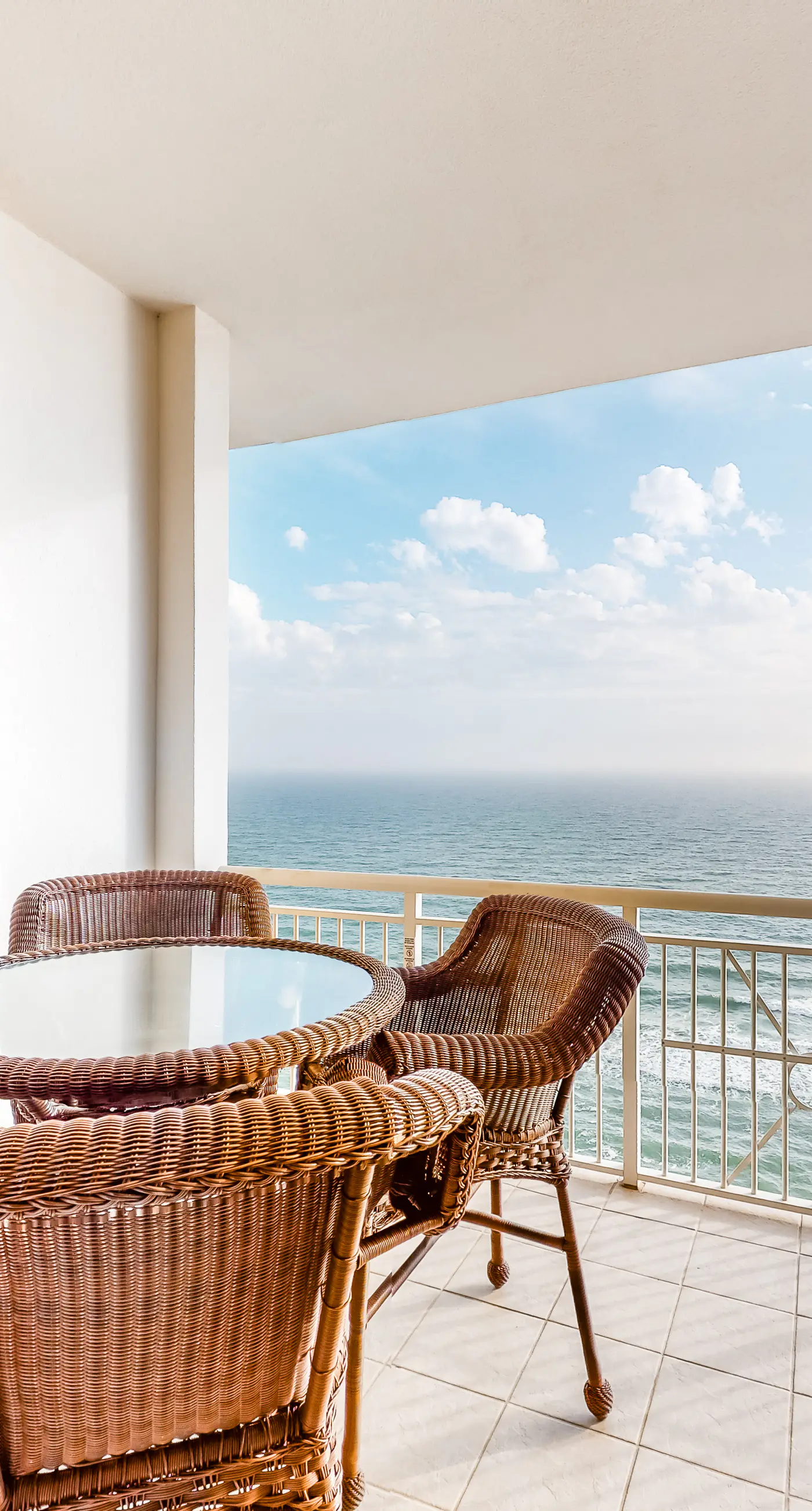 Updated oceanfront penthouse with sunset balcony views, pool, hot tub & gym
