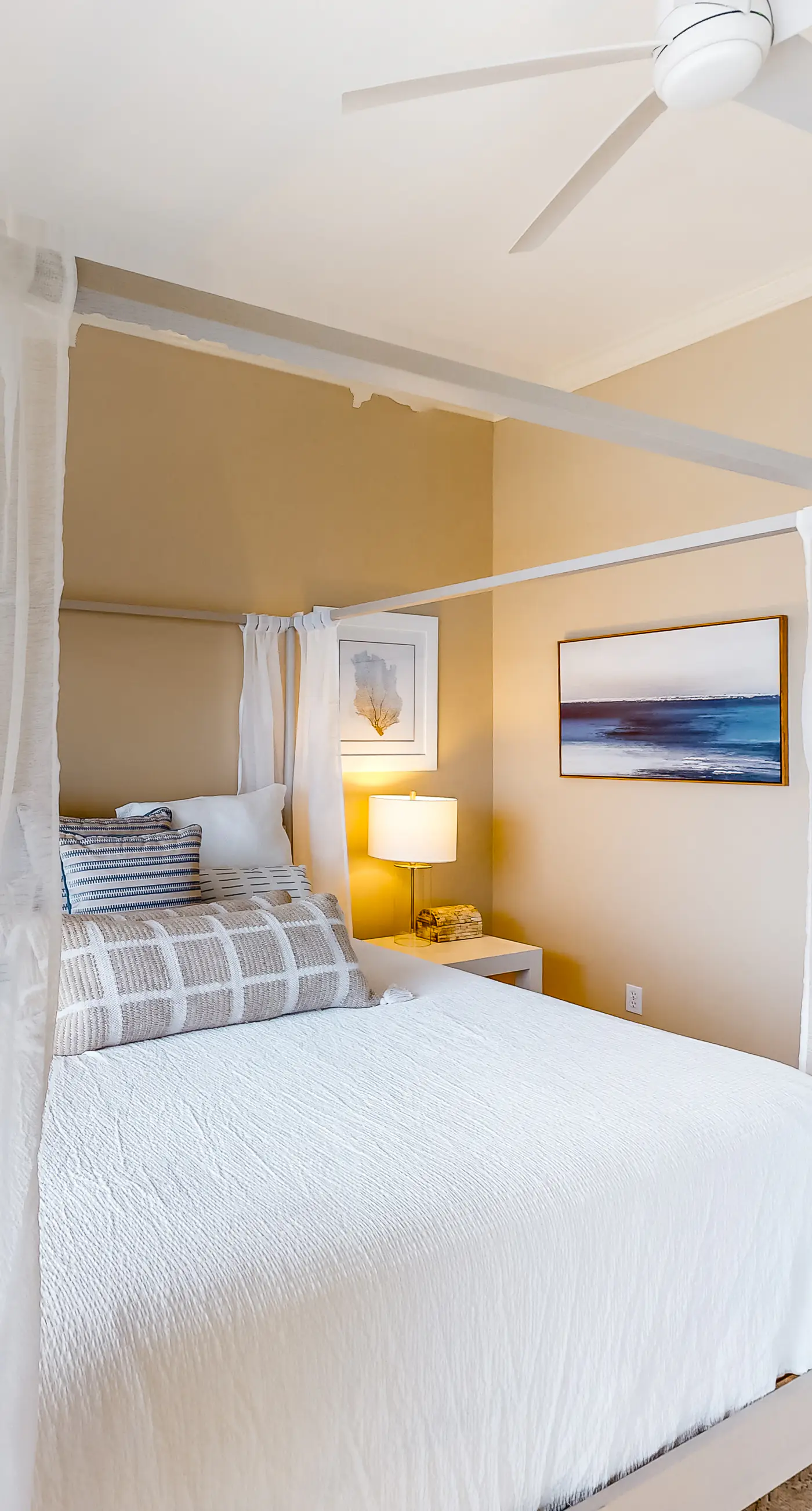 Updated oceanfront penthouse with sunset balcony views, pool, hot tub & gym