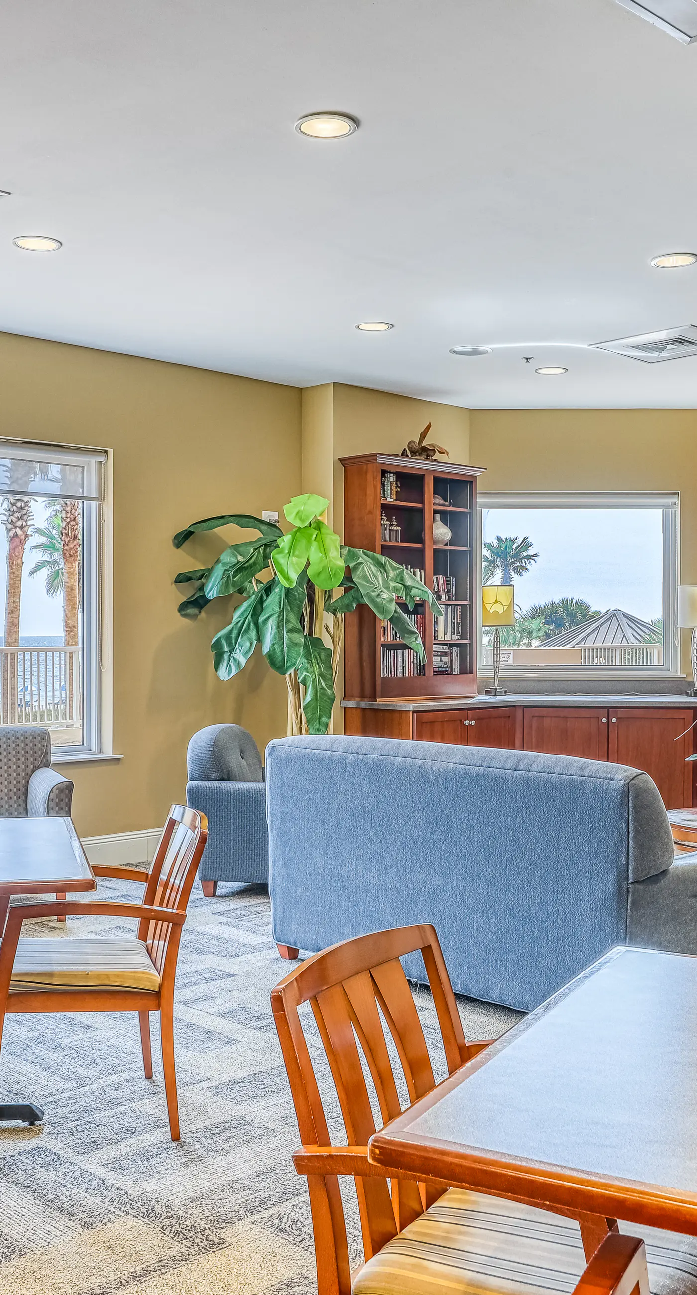 Updated oceanfront penthouse with sunset balcony views, pool, hot tub & gym