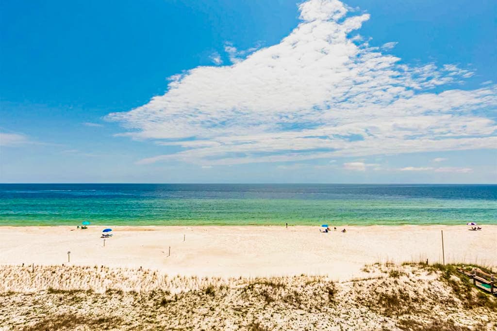 Inviting Gulf-front condo In Perdido Key with waterfront pool/hot tub,oceanfront balcony & private cabana