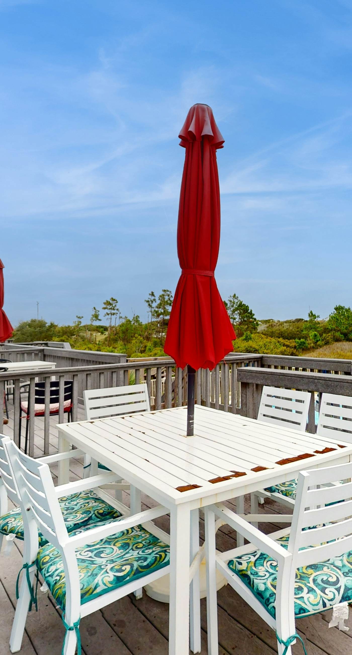 Inviting home with pool, Gulf view, tennis, patio, central AC, & W/D