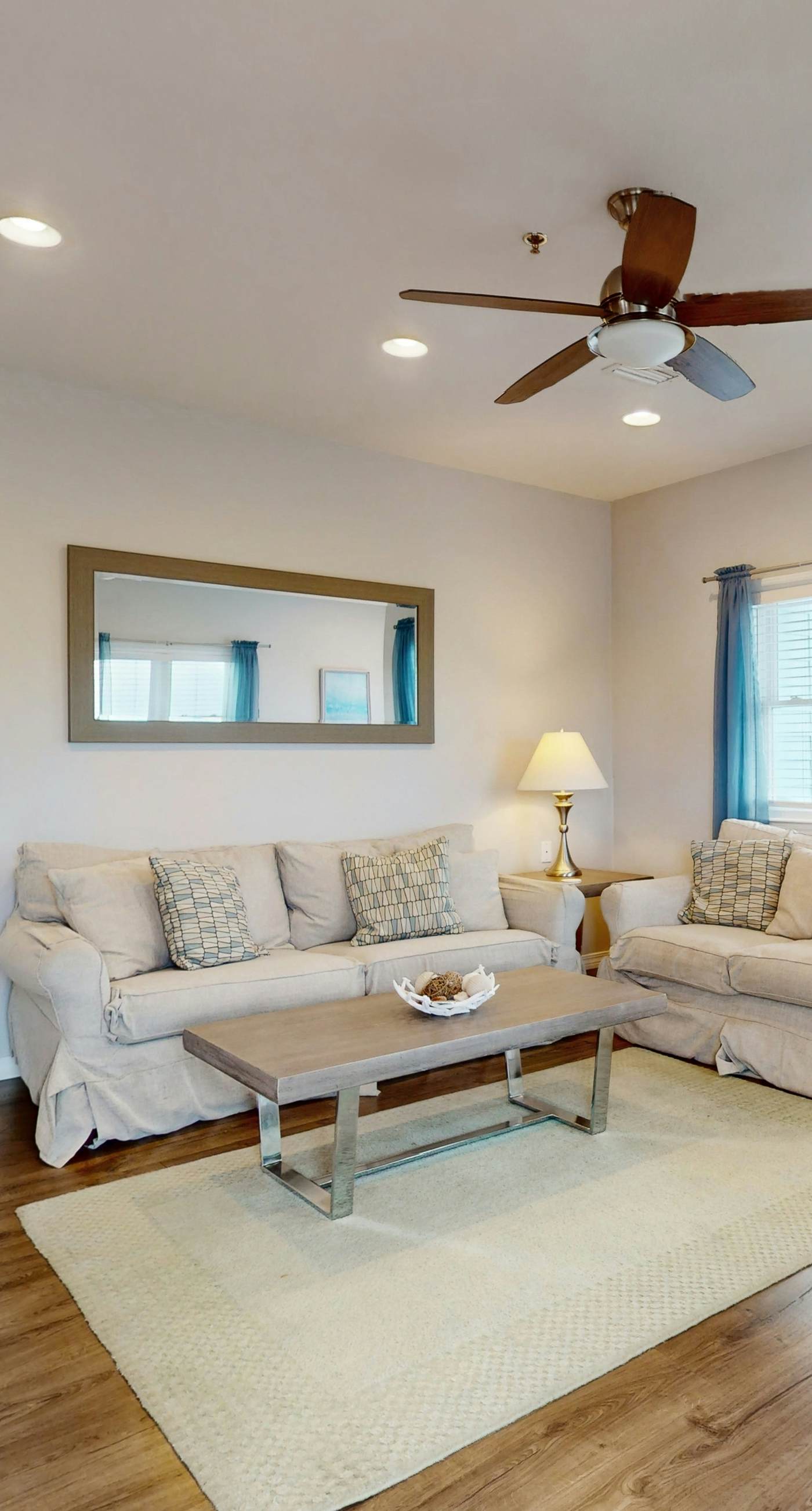 Inviting home with pool, Gulf view, tennis, patio, central AC, & W/D