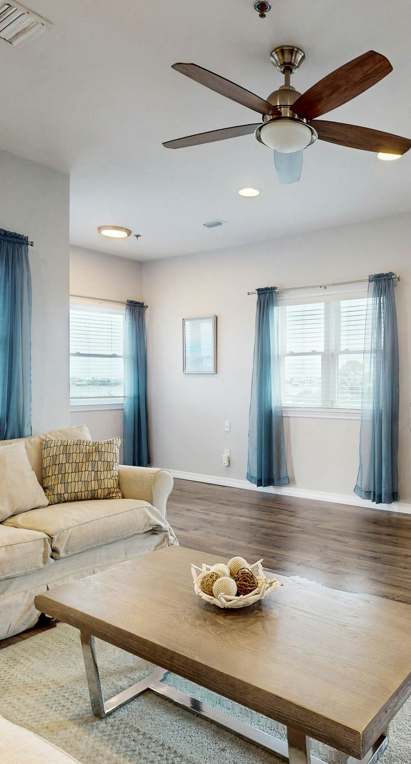 Inviting home with pool, Gulf view, tennis, patio, central AC, & W/D