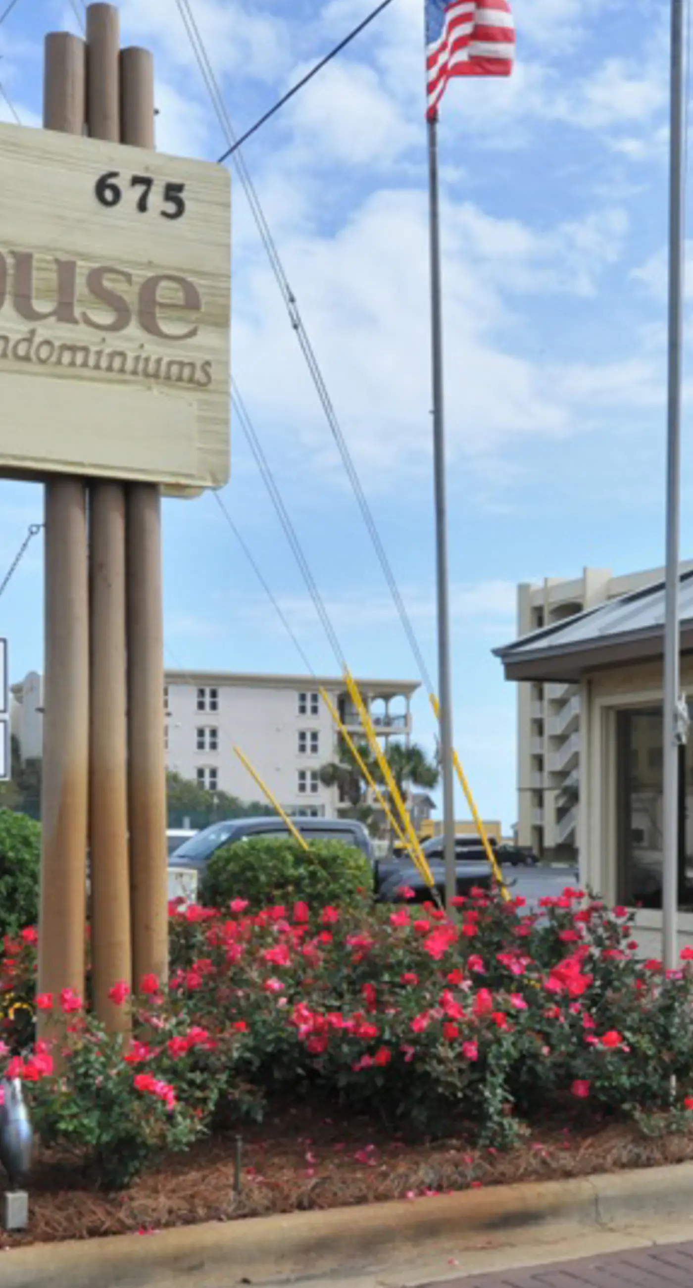 Ground floor oceanfront beachy condo with furnished patio, outdoor pool, gym