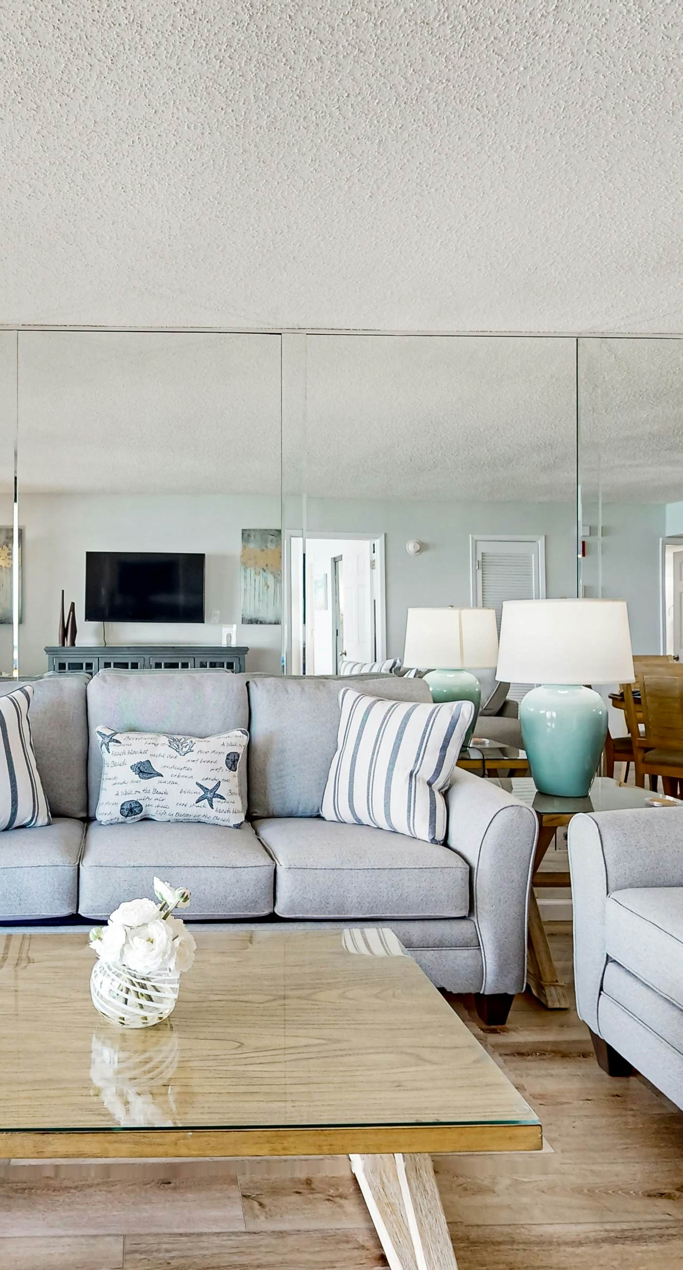 Gorgeious beachview condo with large balcony & shared pool