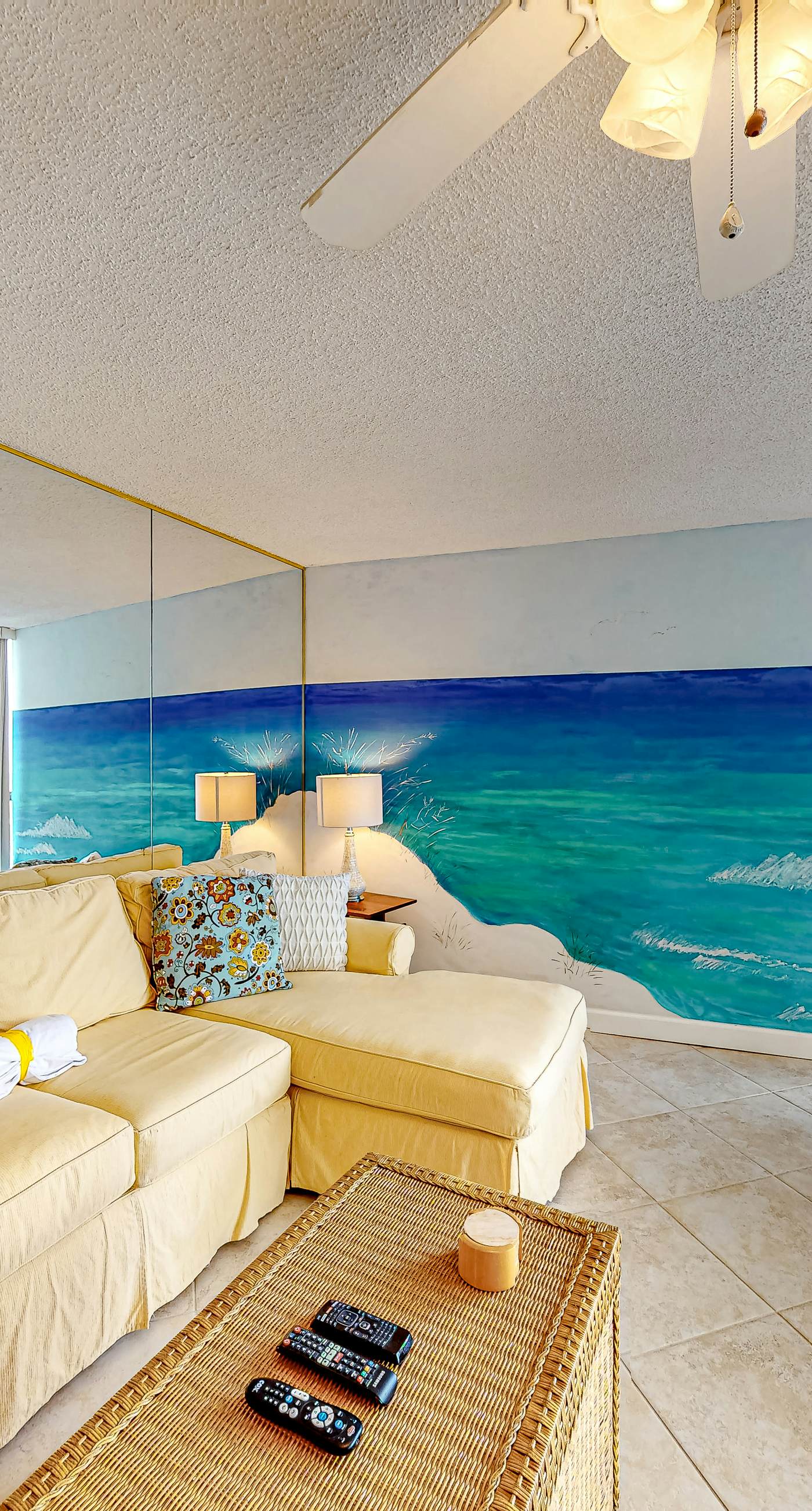 Gulf-view condo with balcony, pools, hot tub, beach access, & sports courts