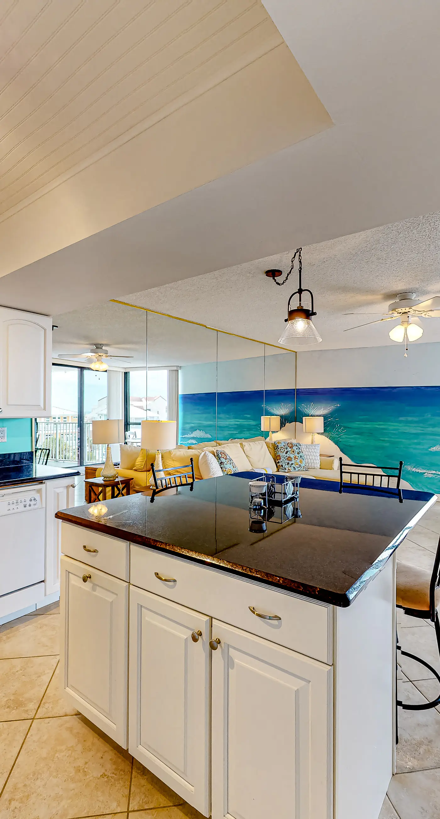 Gulf-view condo with balcony, pools, hot tub, beach access, & sports courts