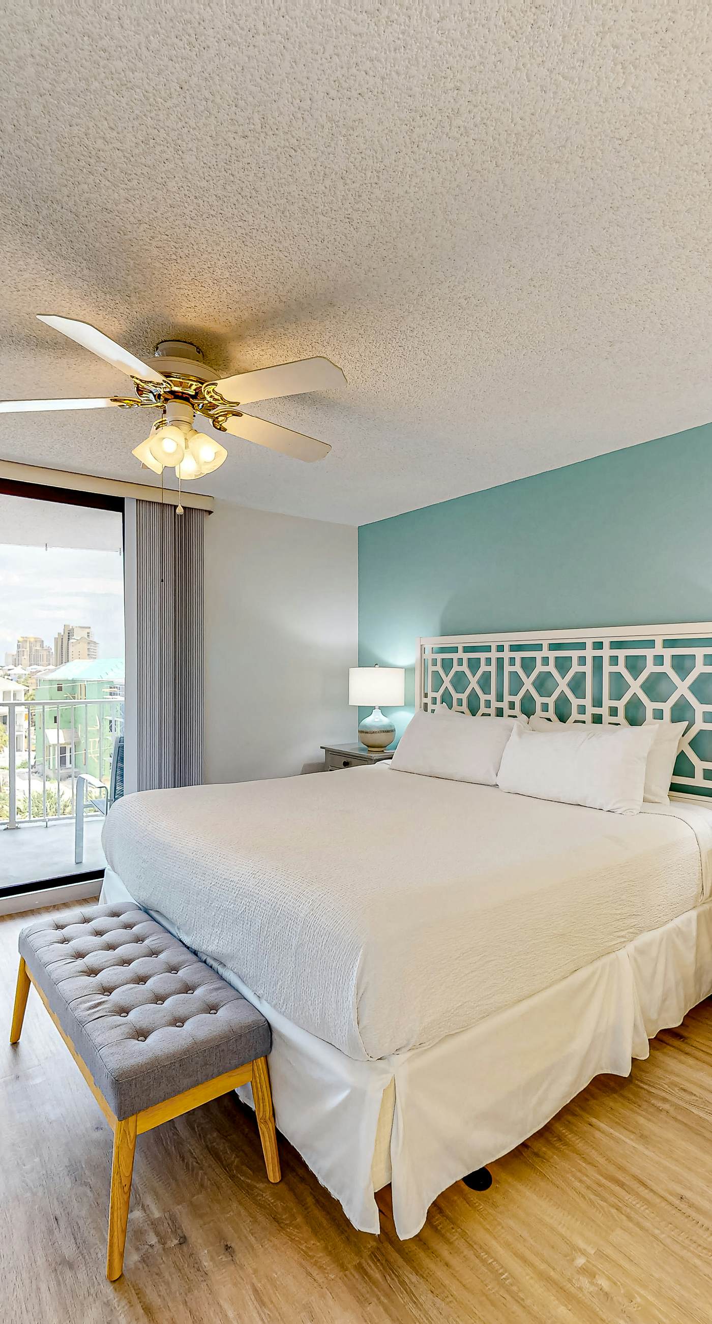 Gulf-view condo with balcony, pools, hot tub, beach access, & sports courts