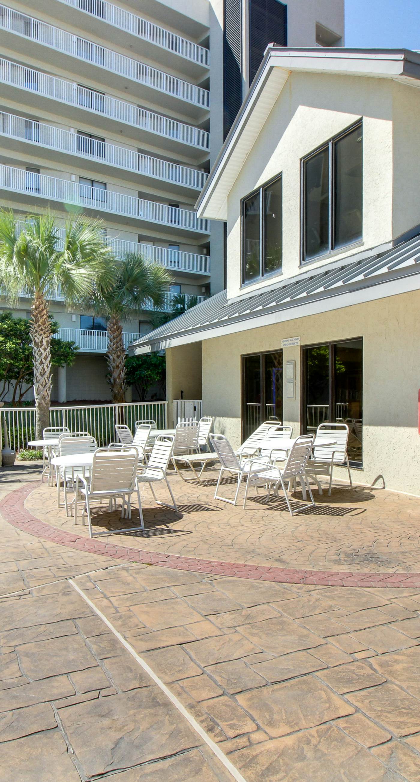 Gulf-view condo with balcony, pools, hot tub, beach access, & sports courts