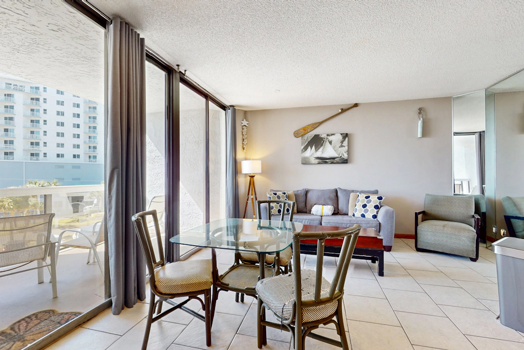 Condo in waterfront resort with balcony, AC & 2 pools - walk to beach