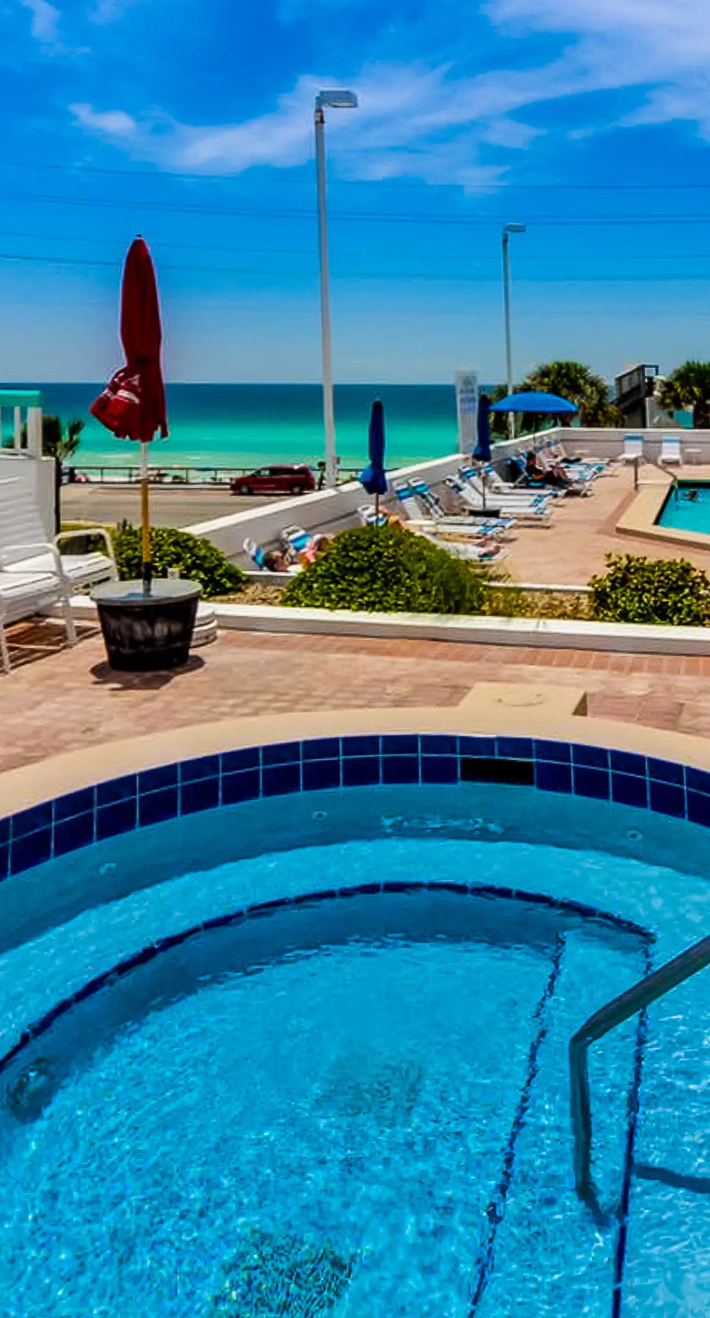 Gorgeous beach home with pool, hot tub, W&D, central AC & partial ocean views