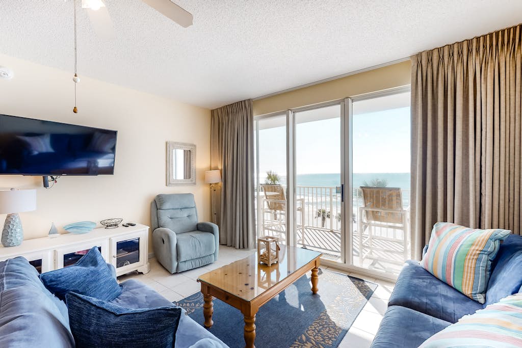 Indulge in a luxurious beachfront escape at Majestic Sun A0402 in Miramar Beach, Florida! This stunning condo offers direct beach access, breathtaking Gulf views, and a private balcony. Enjoy multiple pools, a hot tub, and spacious accommodations perfect for families. With a fully equipped kitchen and proximity to local attractions, dining, and shopping, create unforgettable vacation memories.