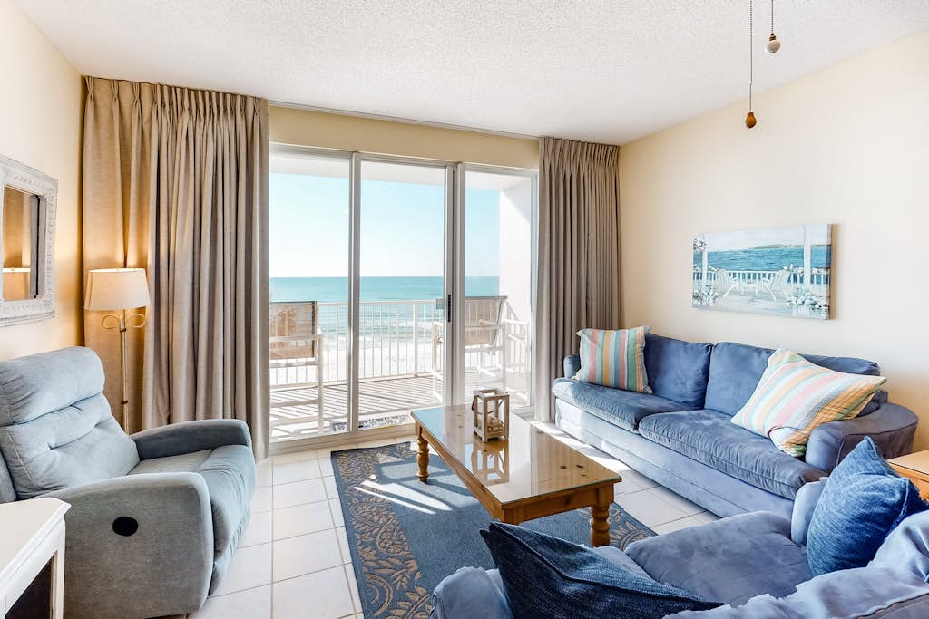Indulge in a luxurious beachfront escape at Majestic Sun A0402 in Miramar Beach, Florida! This stunning condo offers direct beach access, breathtaking Gulf views, and a private balcony. Enjoy multiple pools, a hot tub, and spacious accommodations perfect for families. With a fully equipped kitchen and proximity to local attractions, dining, and shopping, create unforgettable vacation memories.