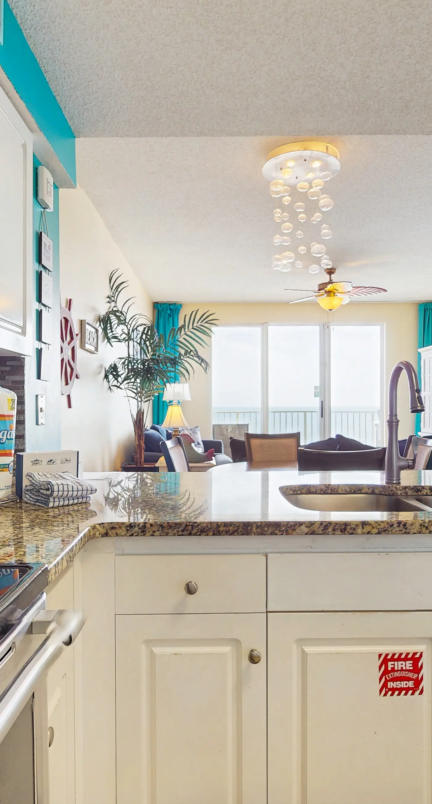 Gulf front getaway w/ a furnished balcony, shared pool, & resort amenities