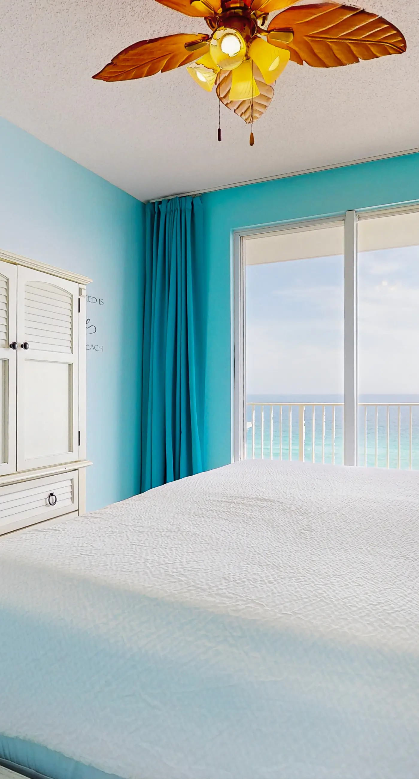 Gulf front getaway w/ a furnished balcony, shared pool, & resort amenities