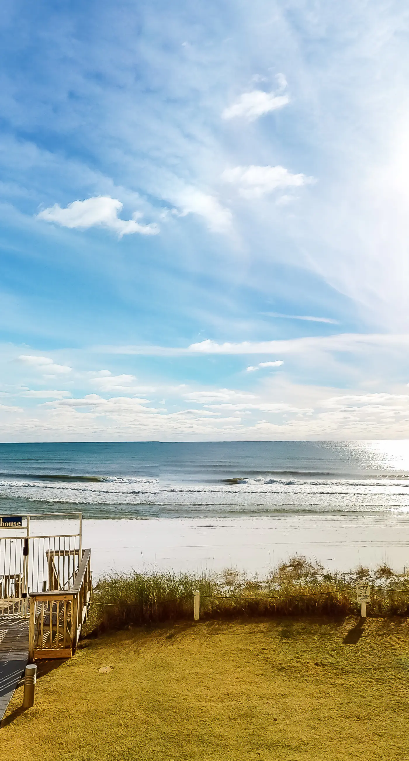 Gulf-front condo on bike path with beach views, outdoor pool, tennis & gym