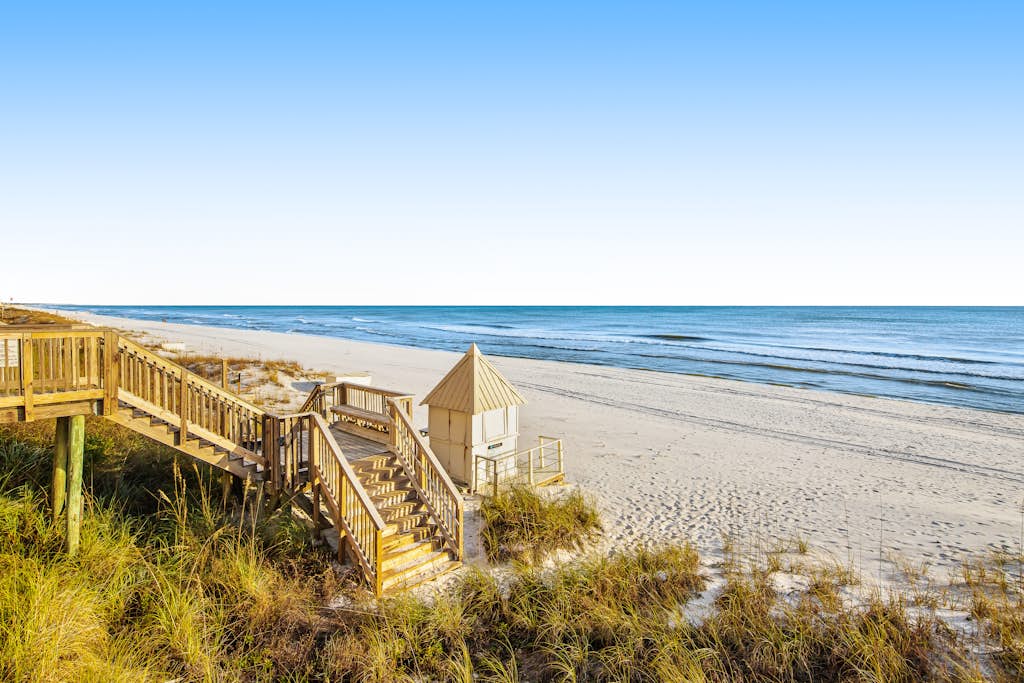 Bright oceanfront condo on 3rd floor with Gulf views, outdoor pool & gym