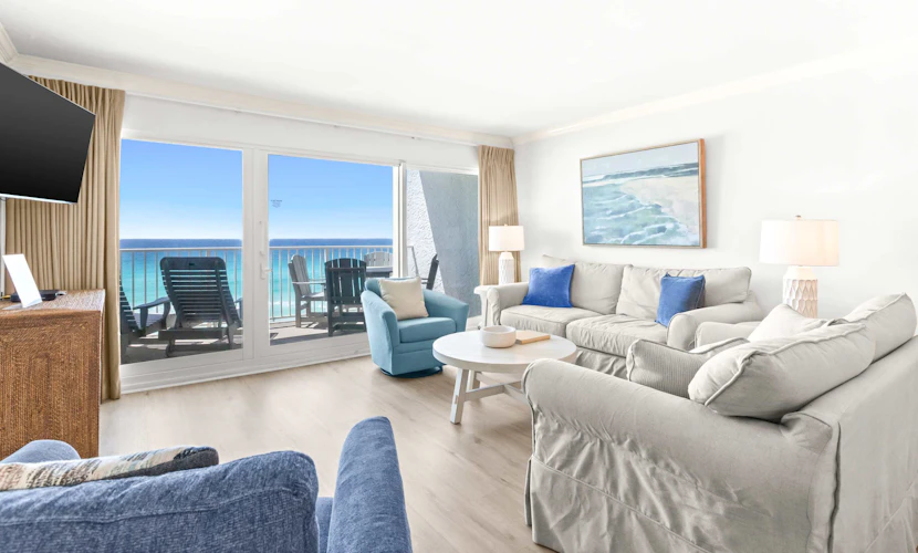 Beach & Gulf-front Condo on Fifth Floor with outdoor Pool, Gym