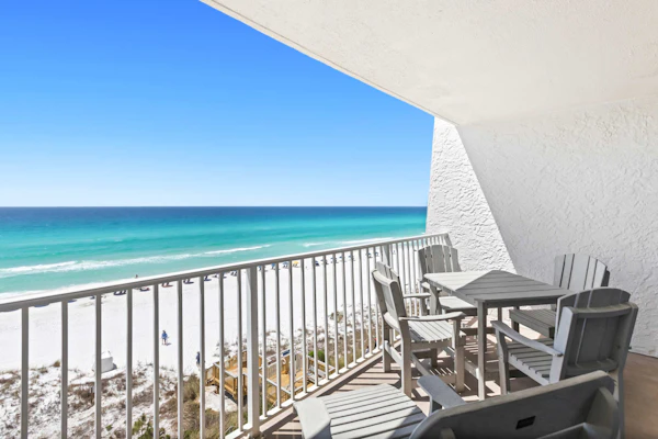 Beach & Gulf-front Condo on Fifth Floor with outdoor Pool, Gym