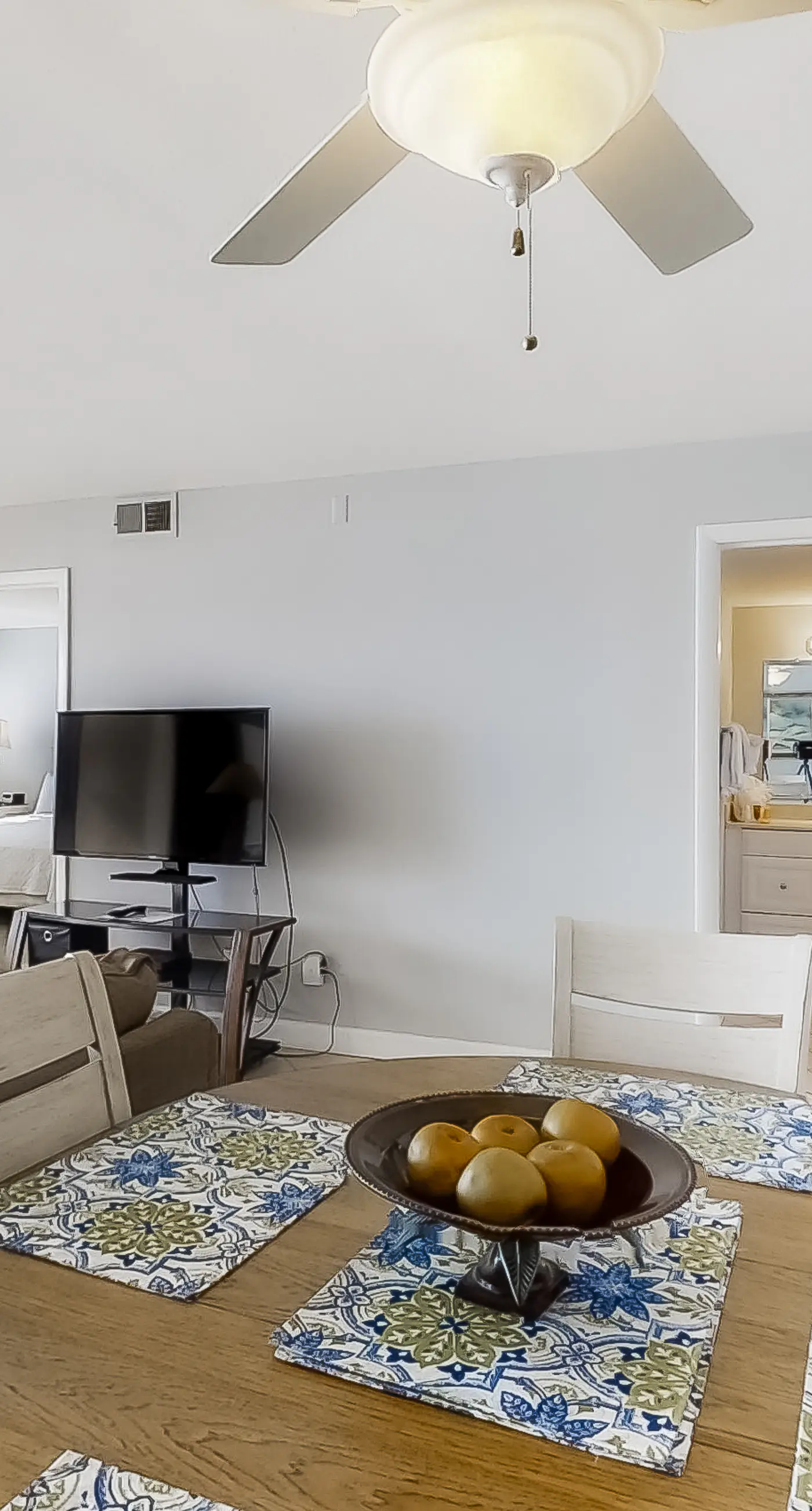 Spacious beachfront condo on second floor with balcony, beach views & pool