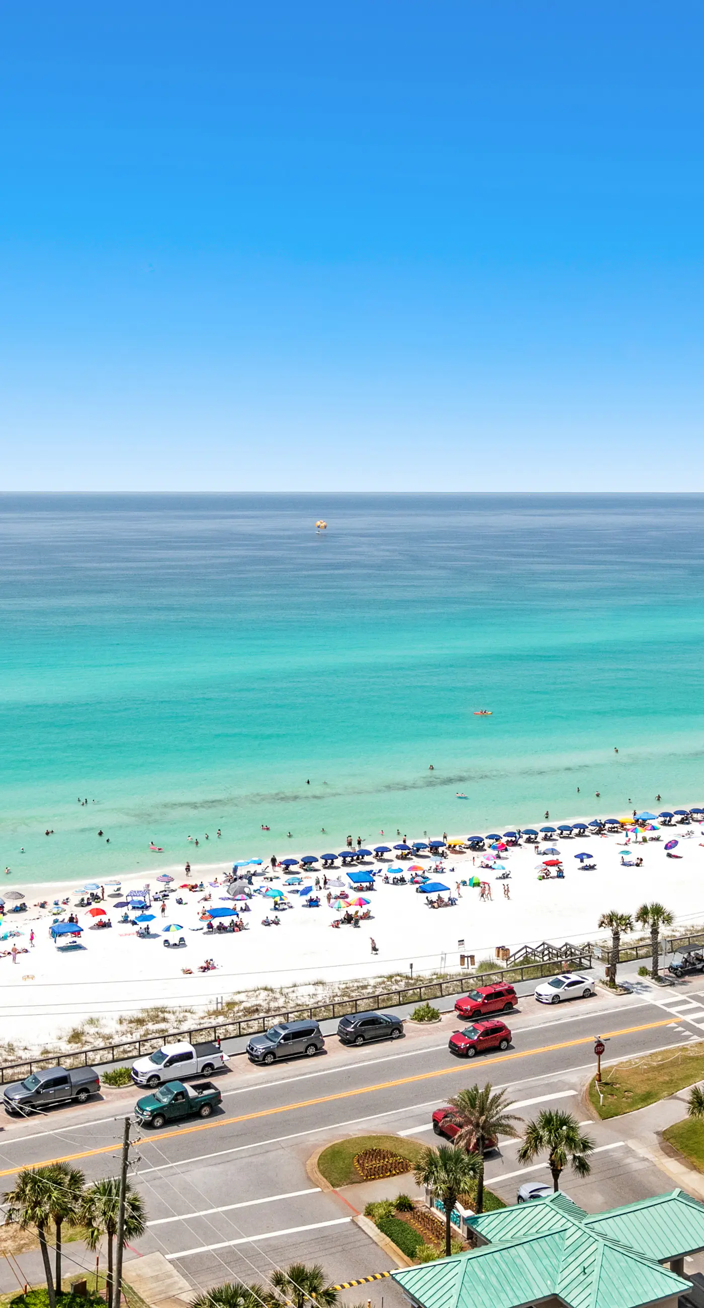 Cozy coastal condo with balcony, beach views, & resort pool